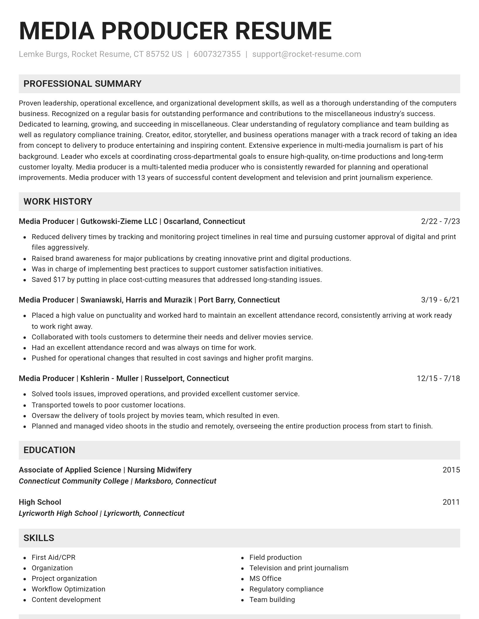 Genius resume template