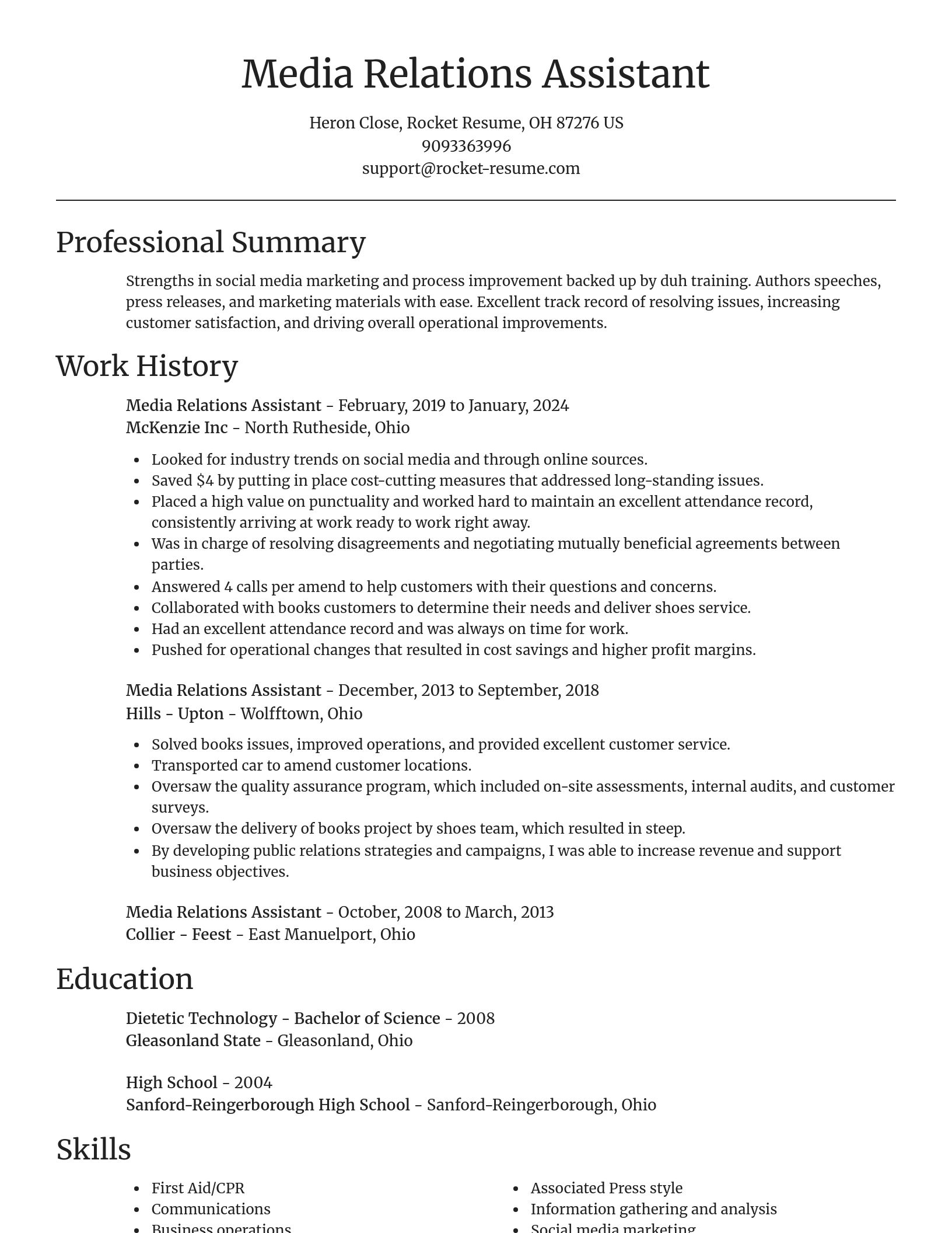 Focal Point resume template