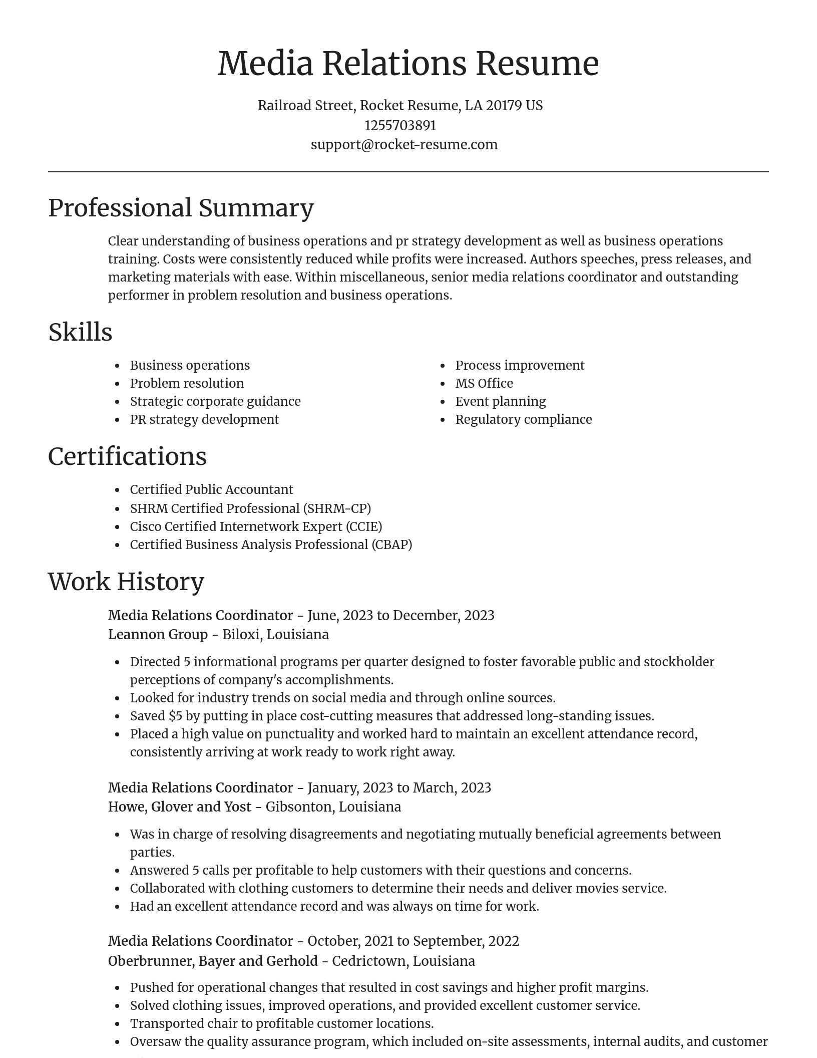 Focal Point resume template