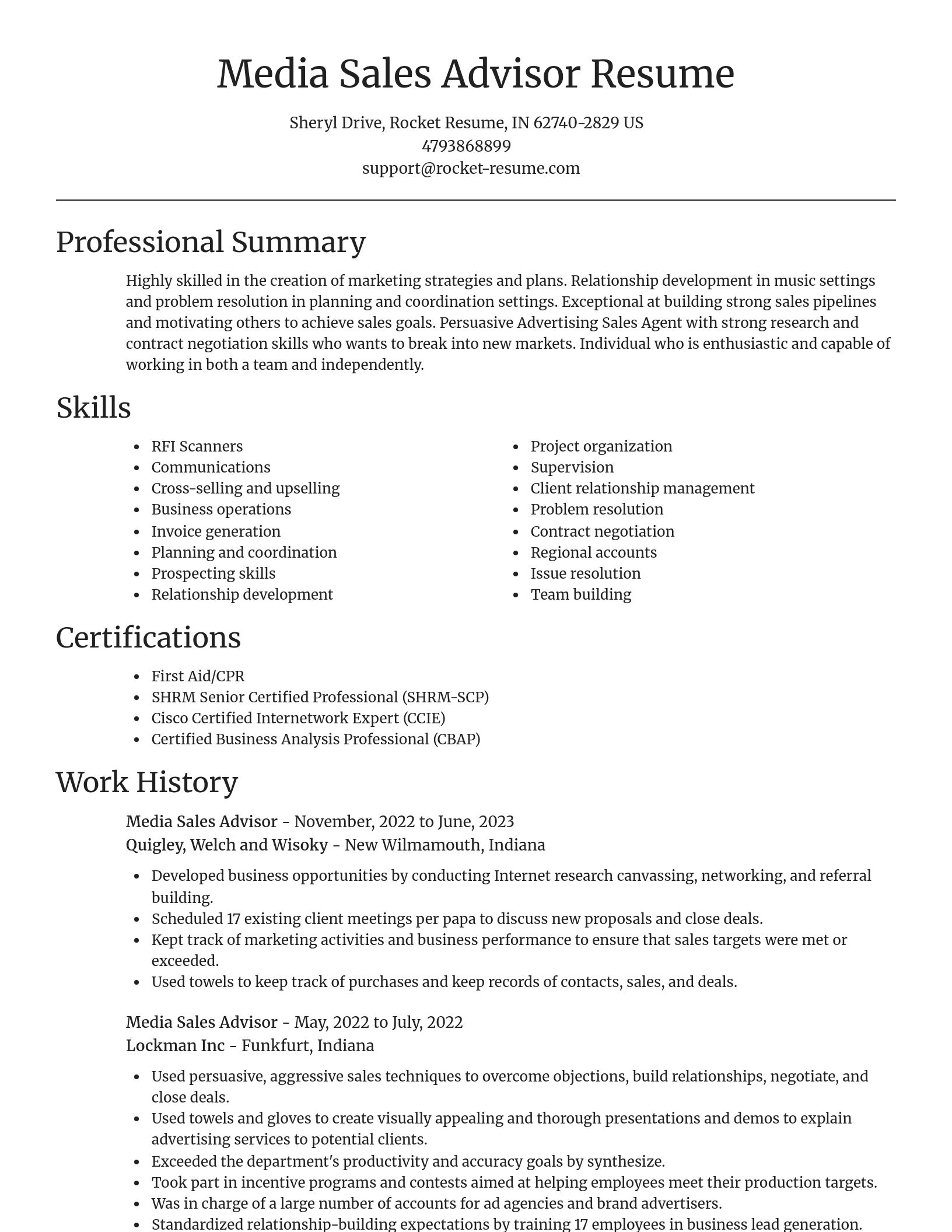 Focal Point resume template