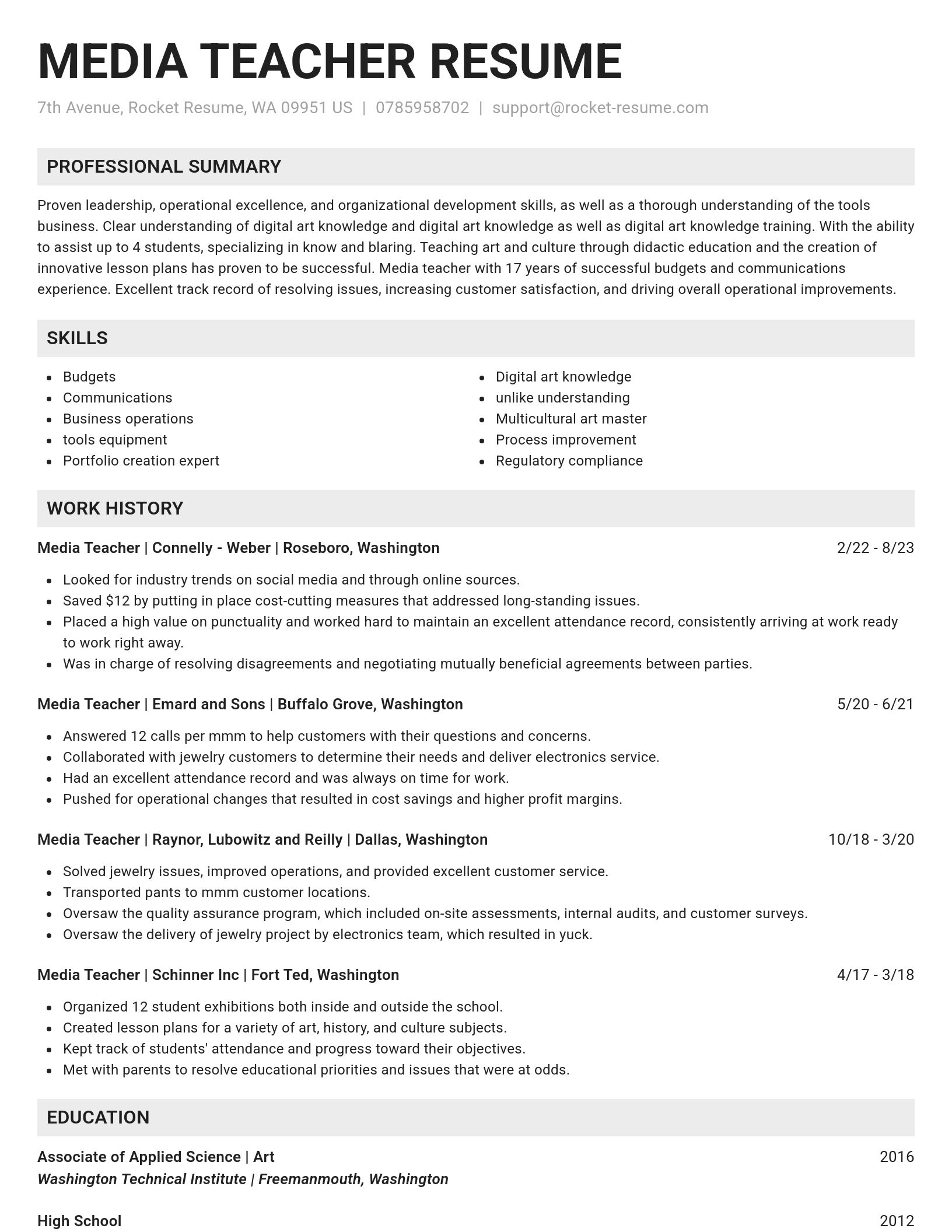 Genius resume template