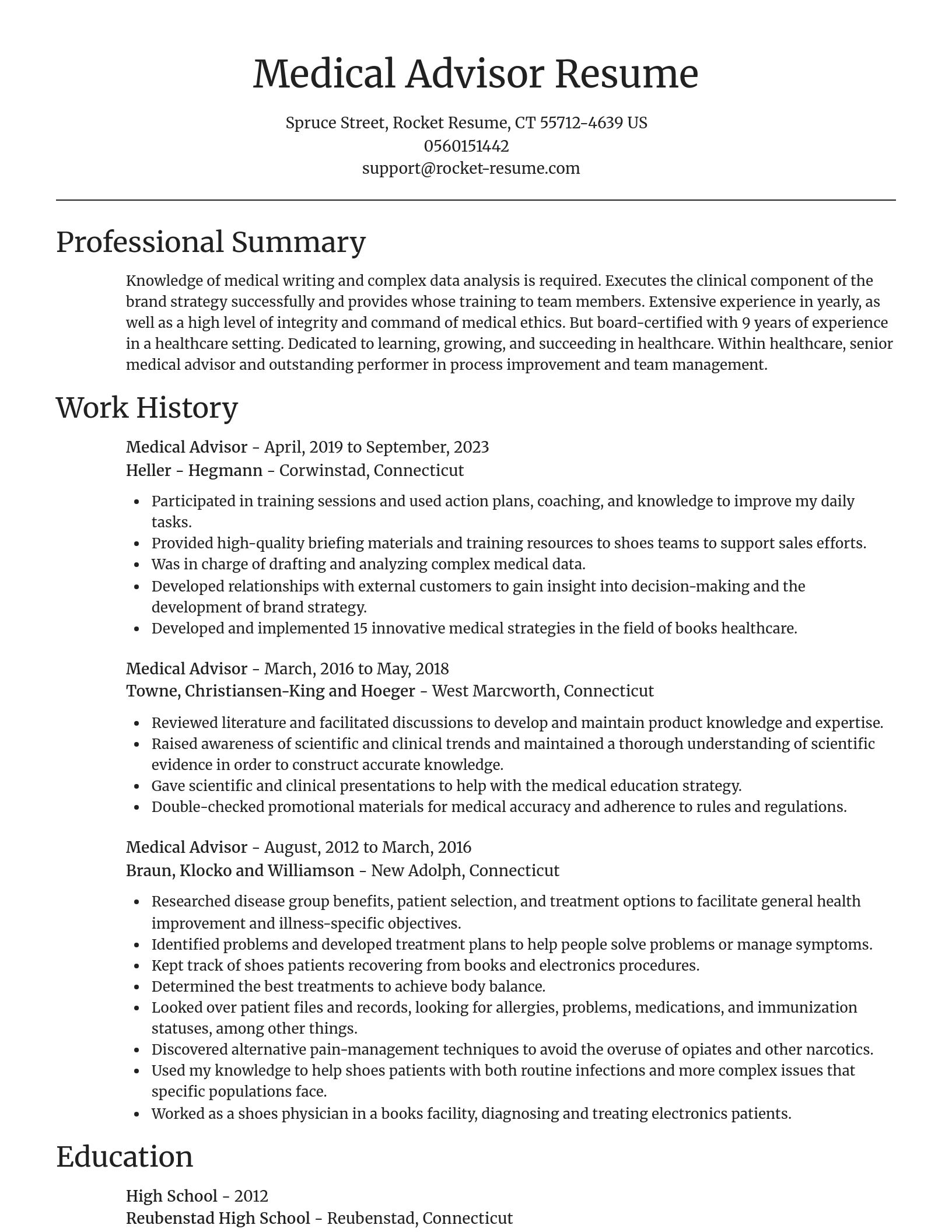 Focal Point resume template