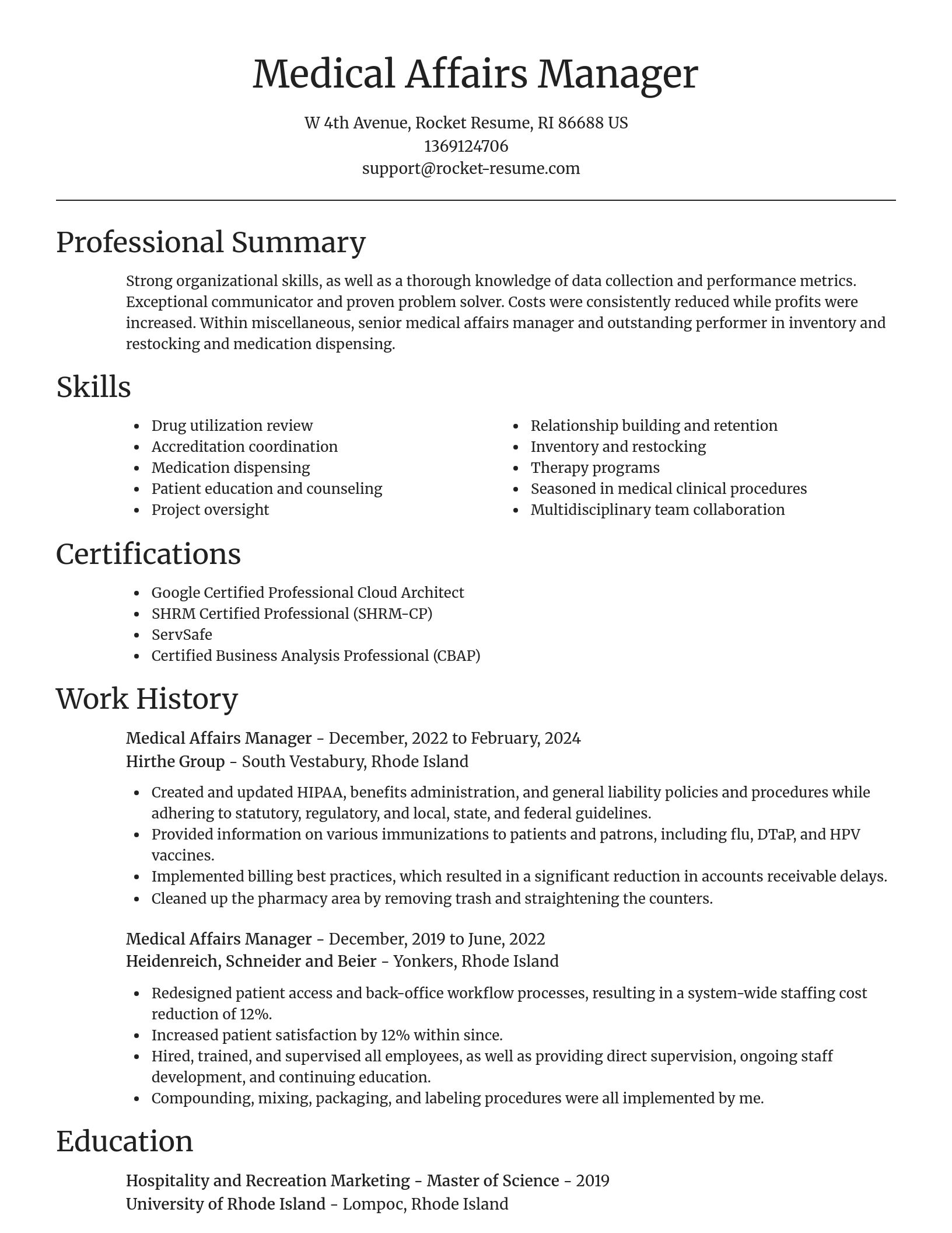 Focal Point resume template