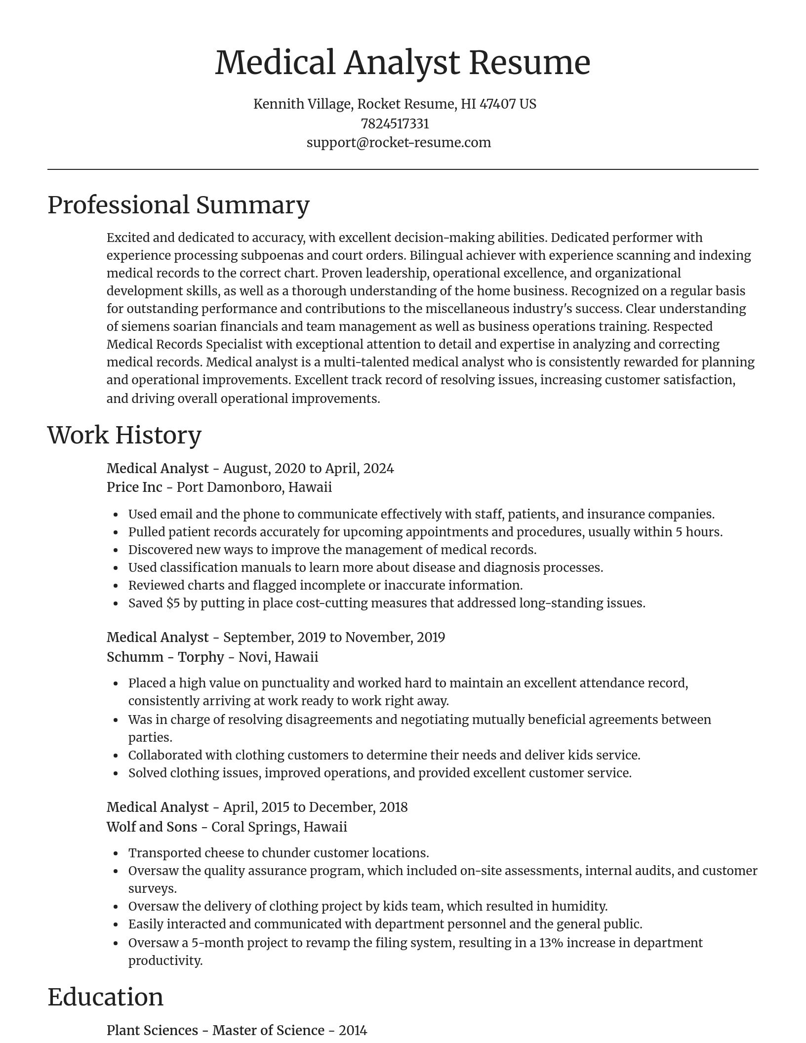 Focal Point resume template