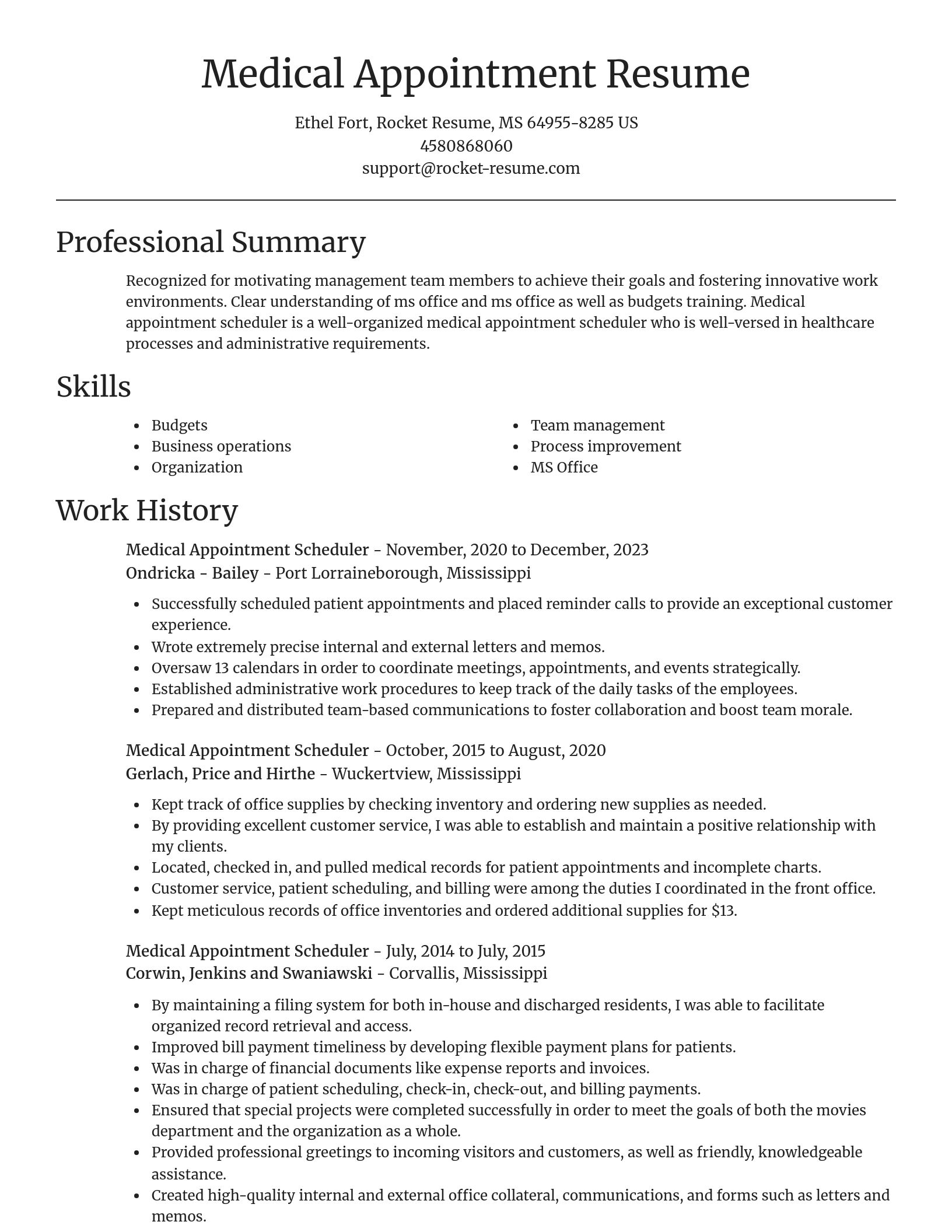 Focal Point resume template