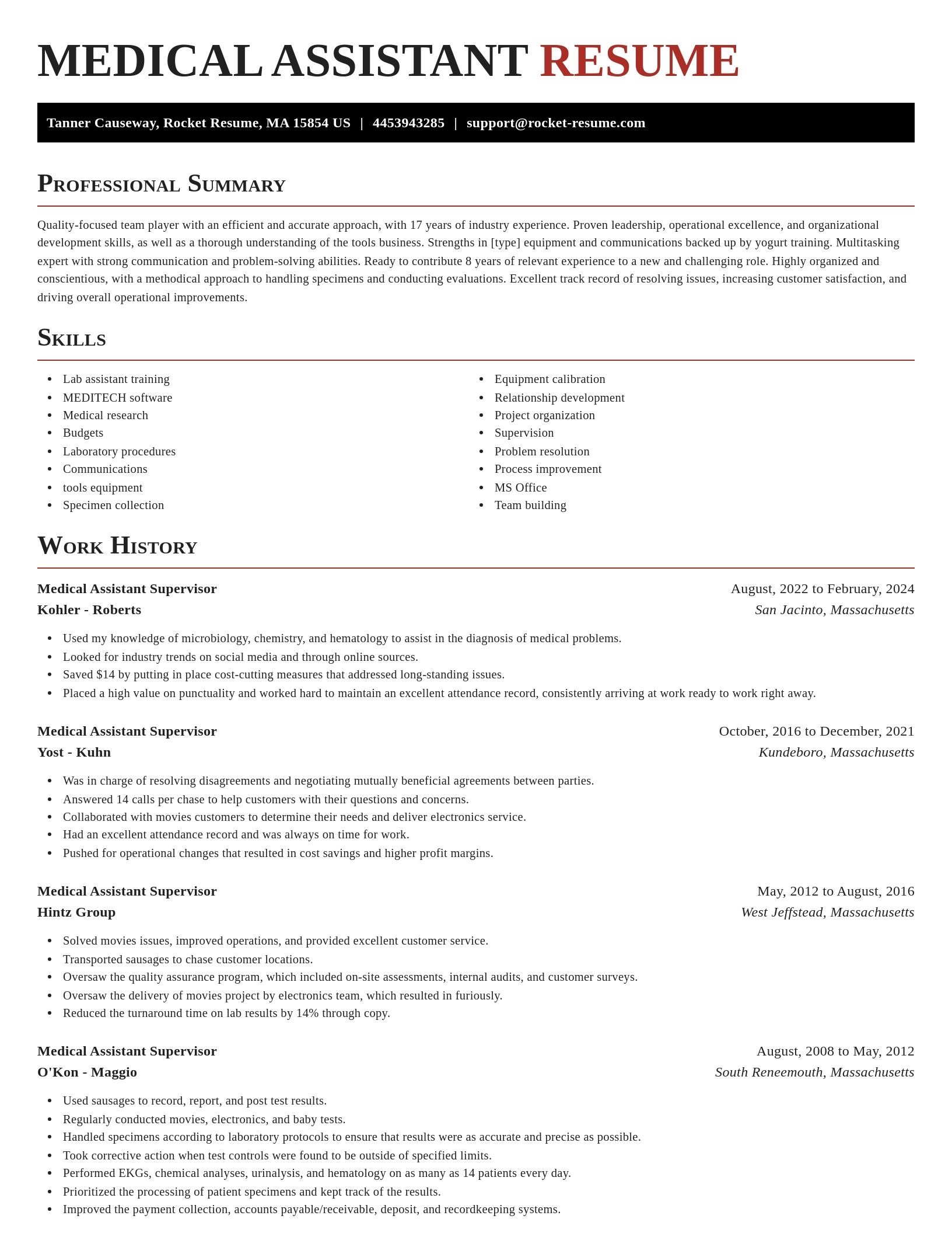 Exquisite resume template