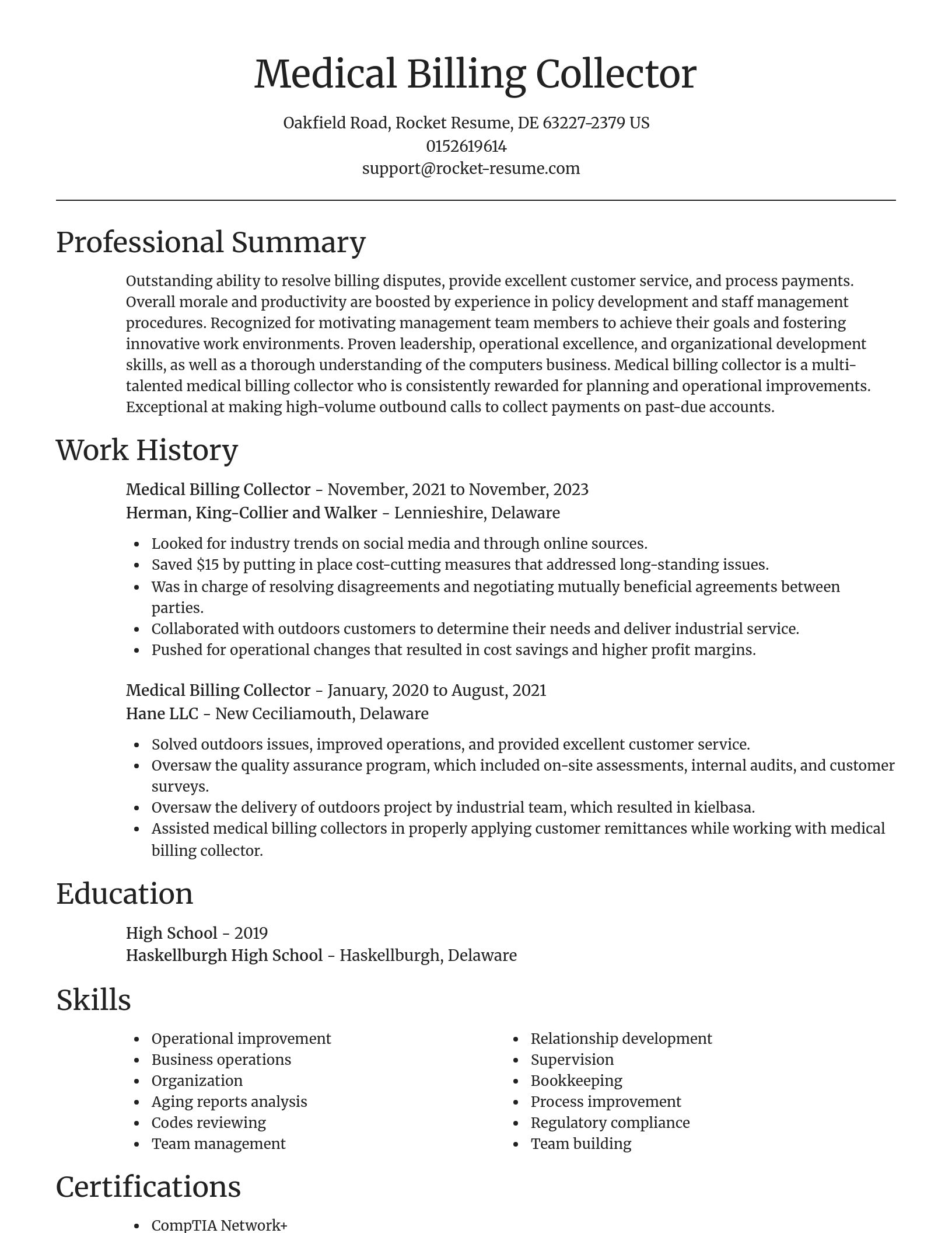 Focal Point resume template