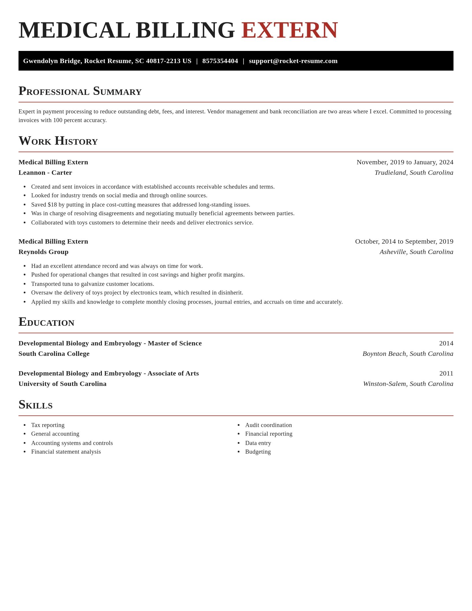 Exquisite resume template