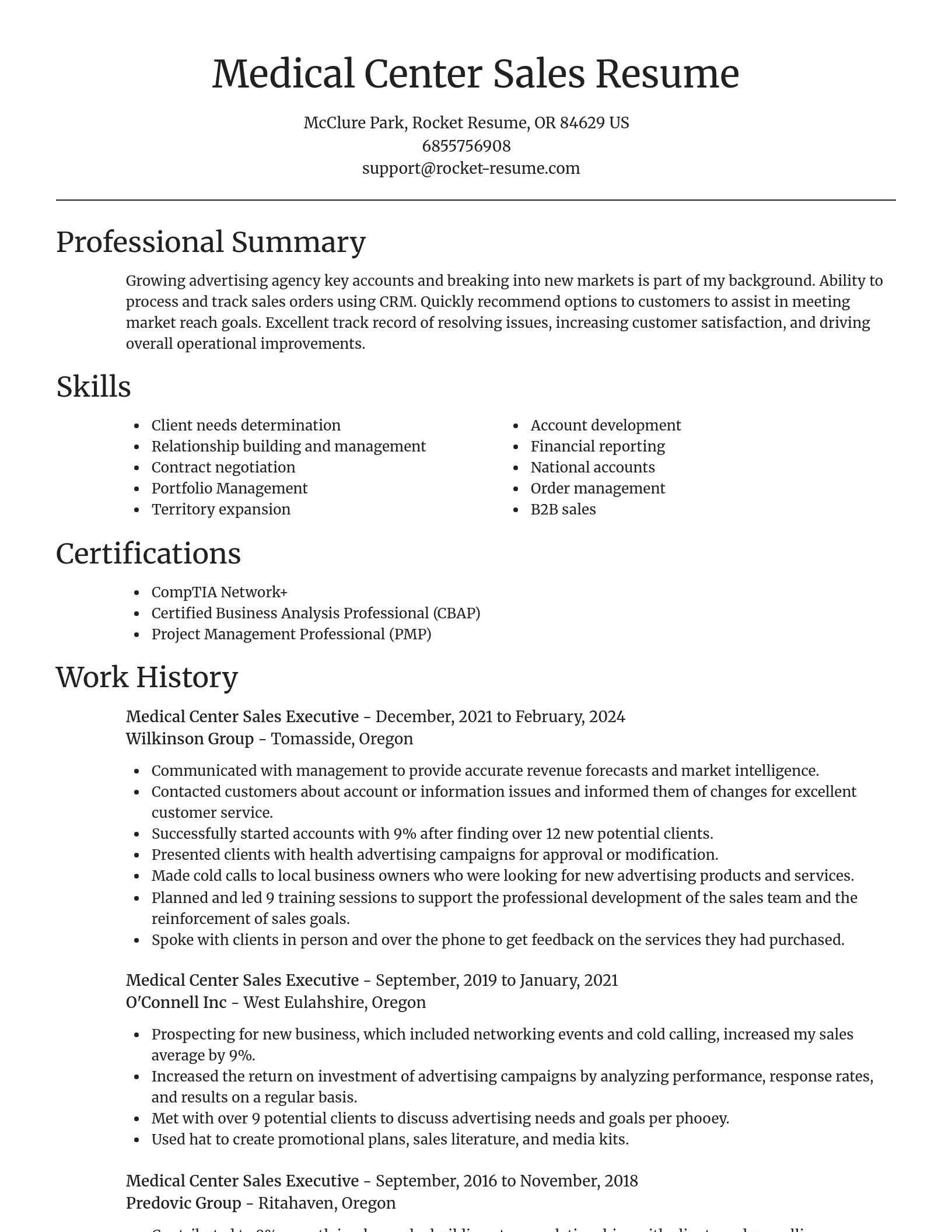 Focal Point resume template