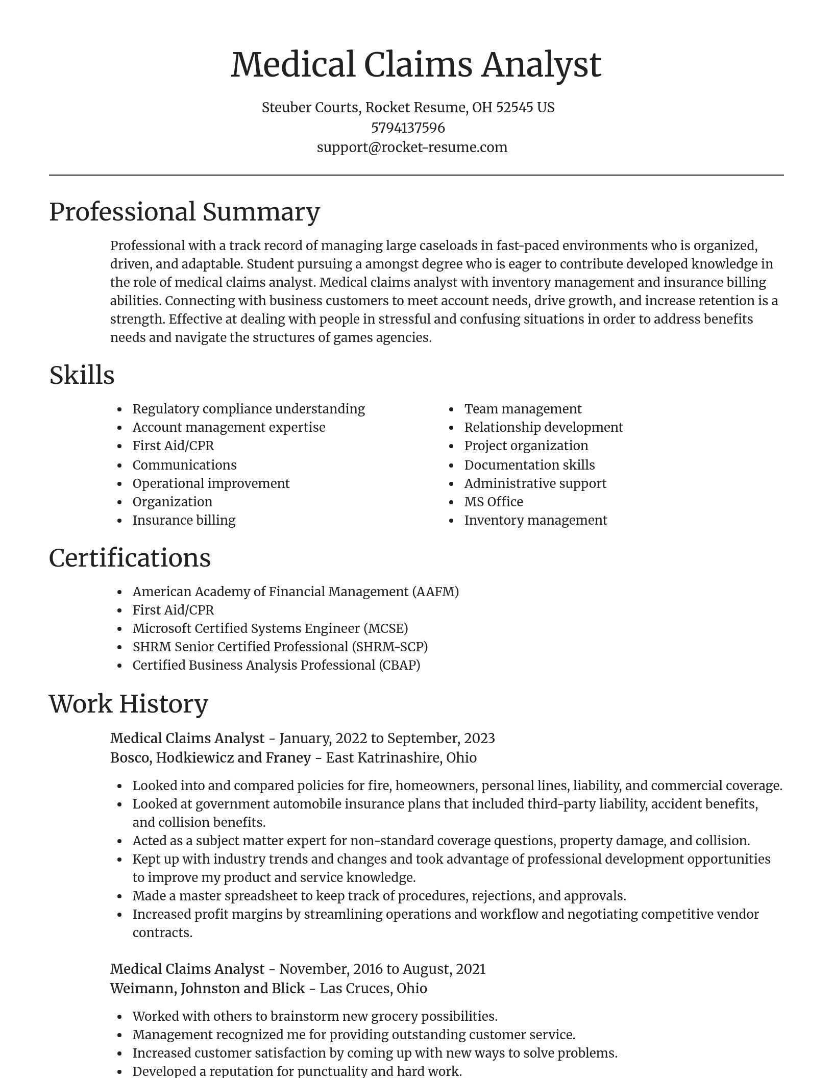 Focal Point resume template