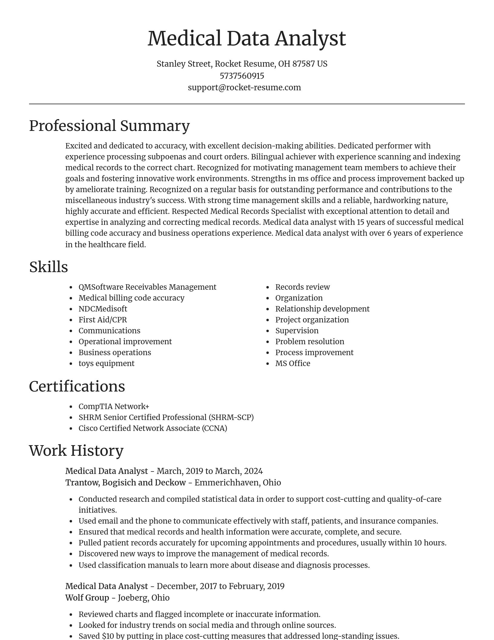 Focal Point resume template
