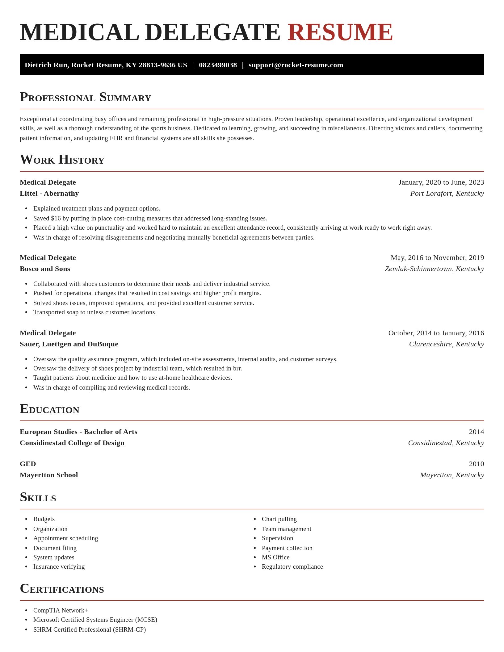 Exquisite resume template