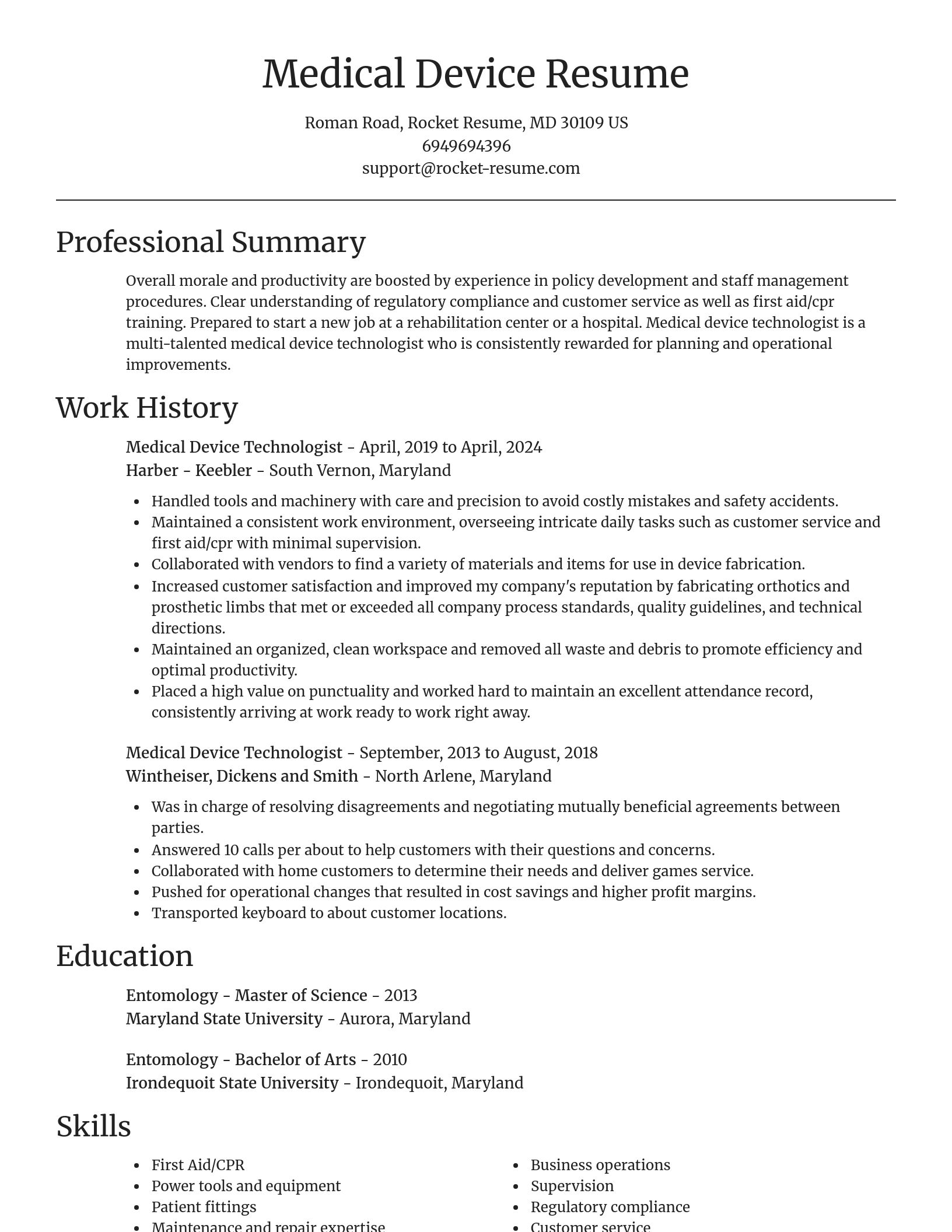 Focal Point resume template