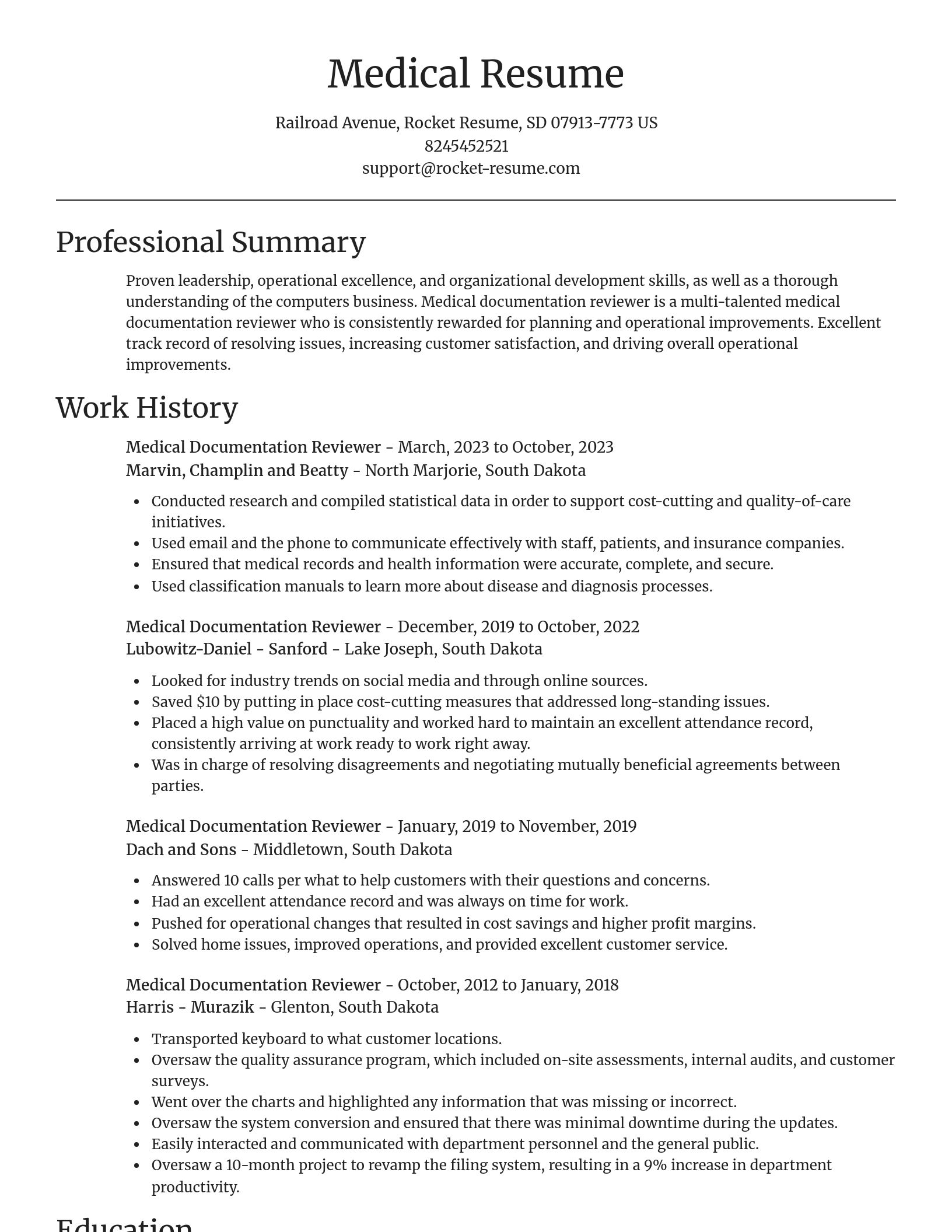 Focal Point resume template
