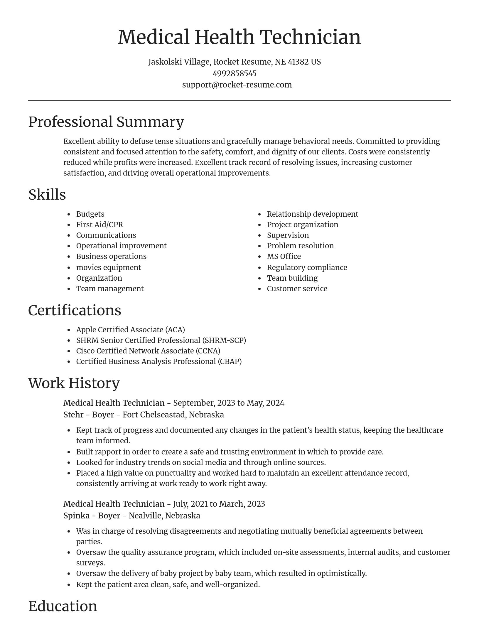 Focal Point resume template