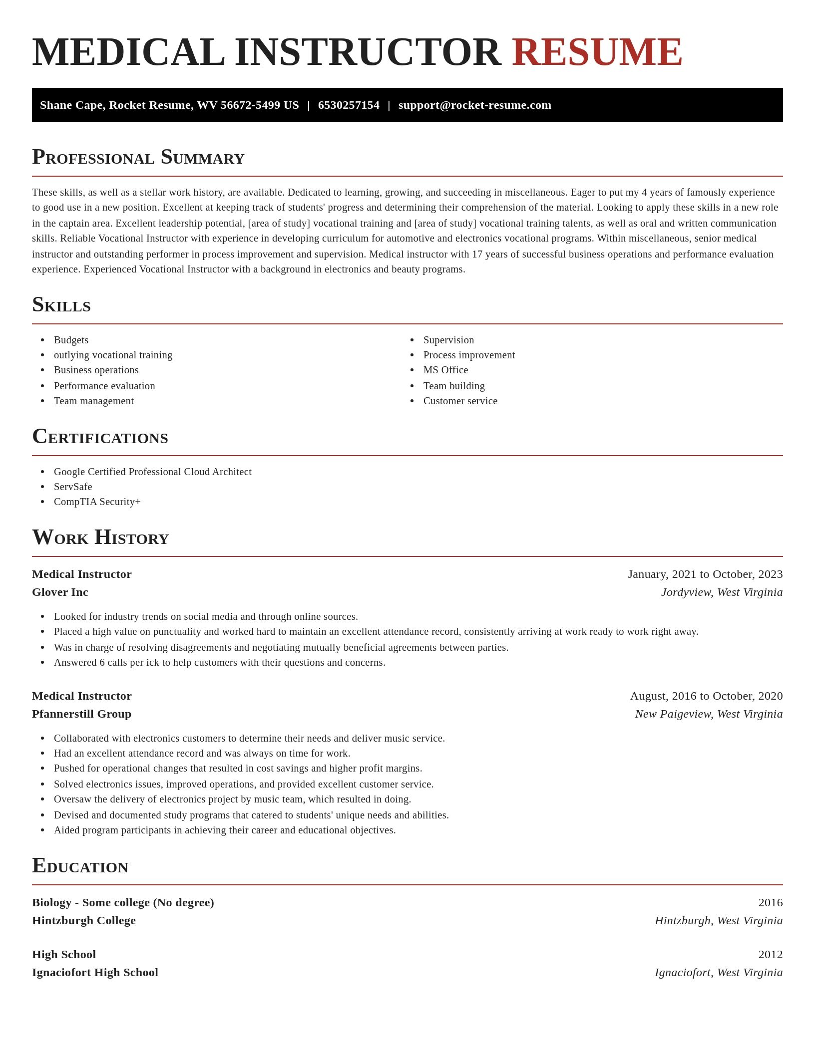 Exquisite resume template
