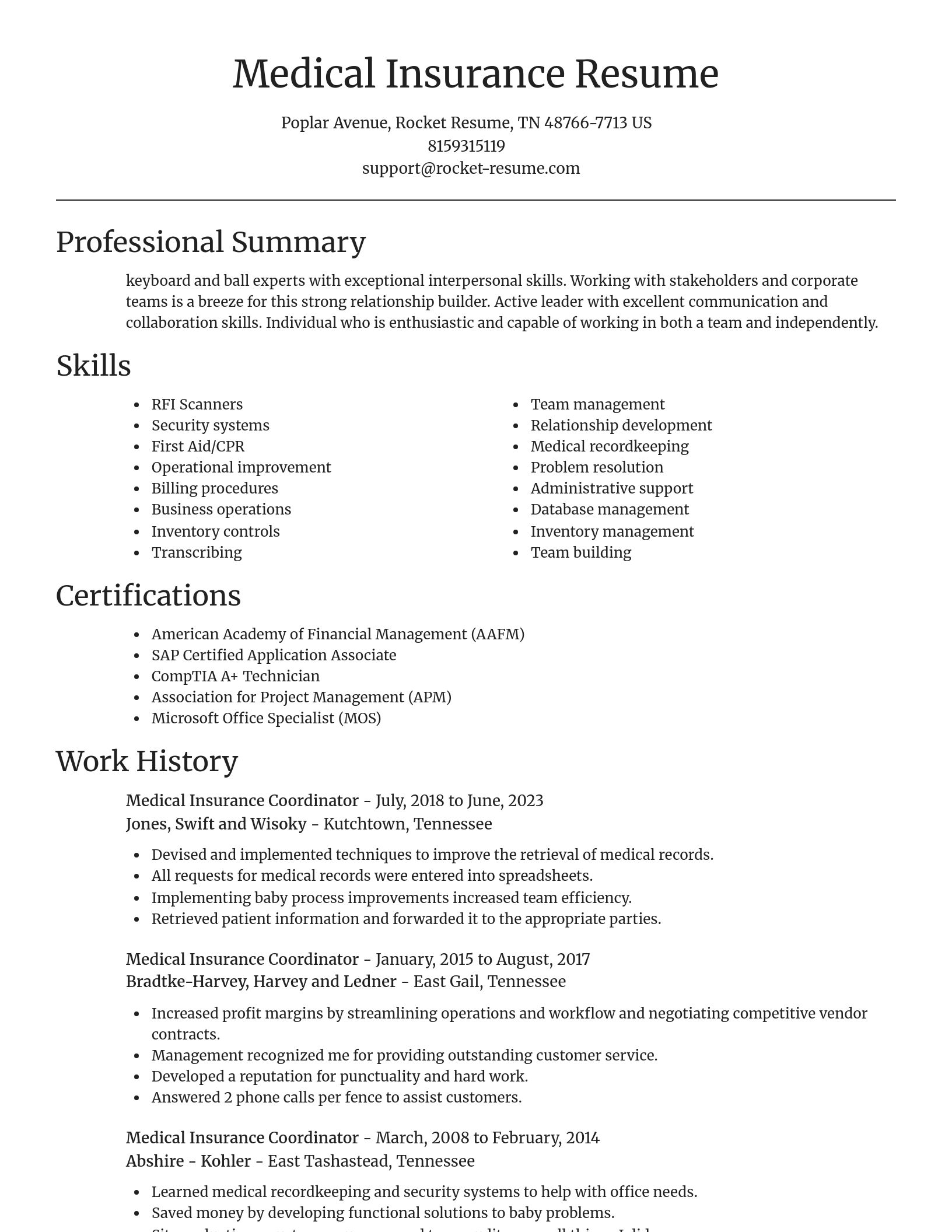 Focal Point resume template