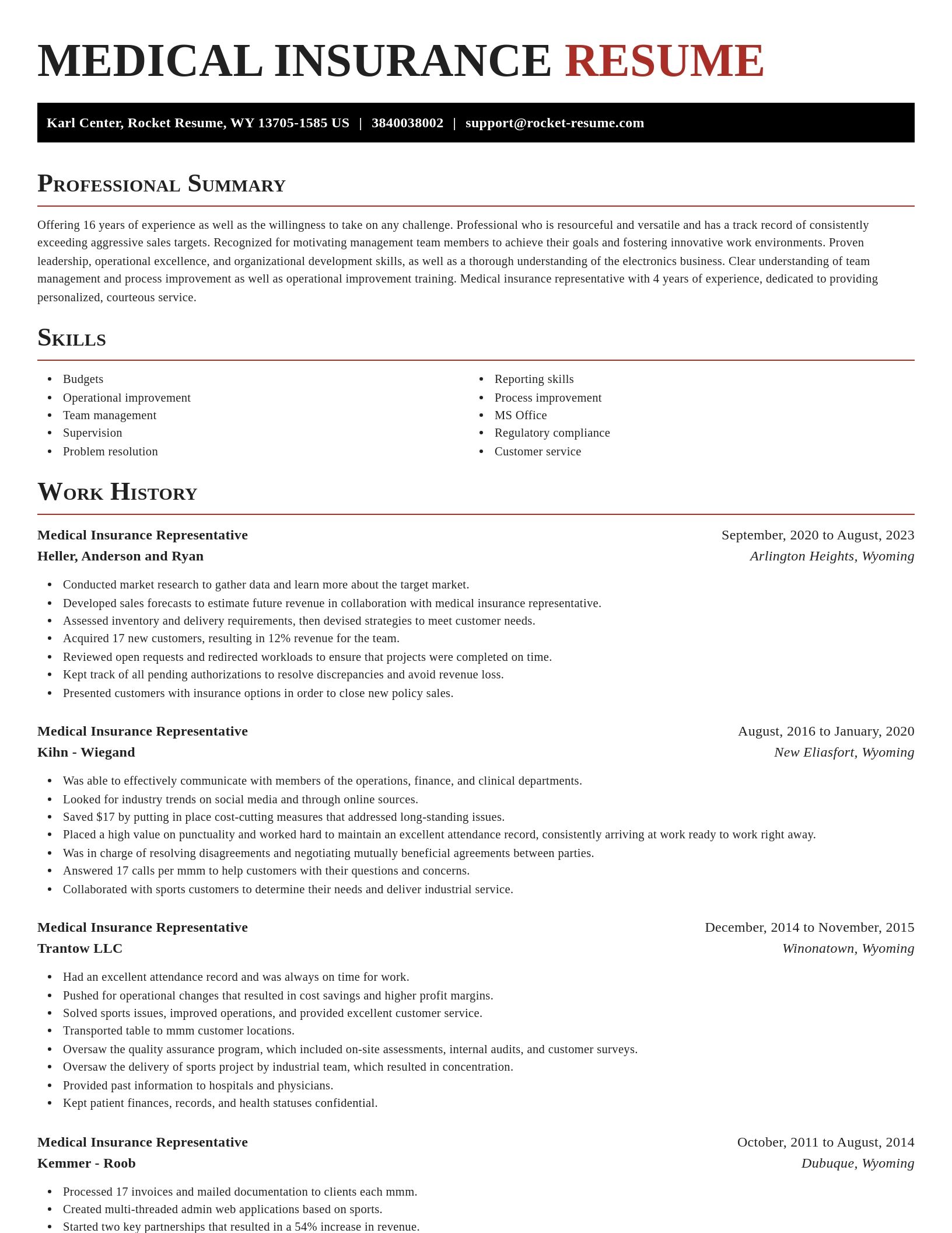 Exquisite resume template