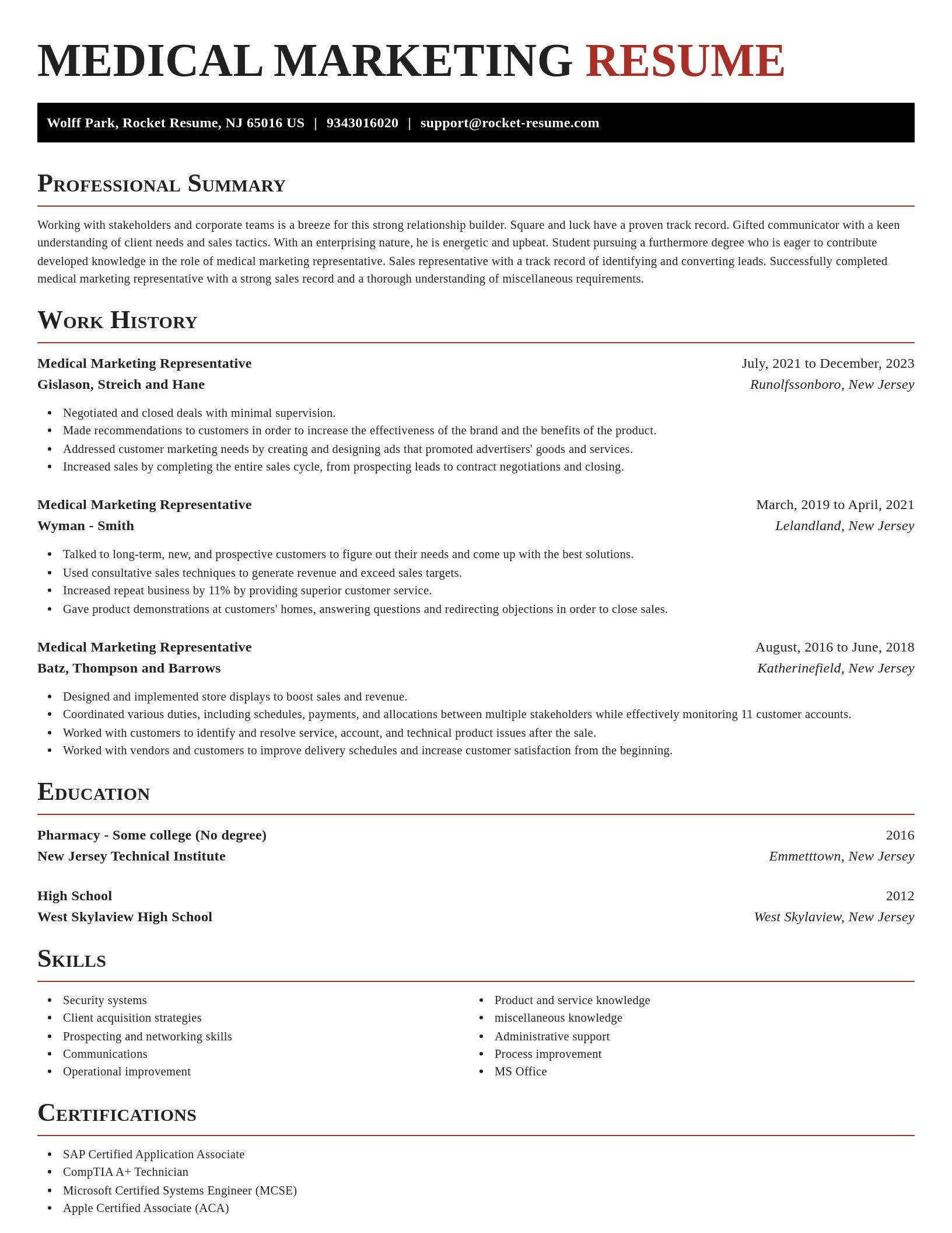 Exquisite resume template