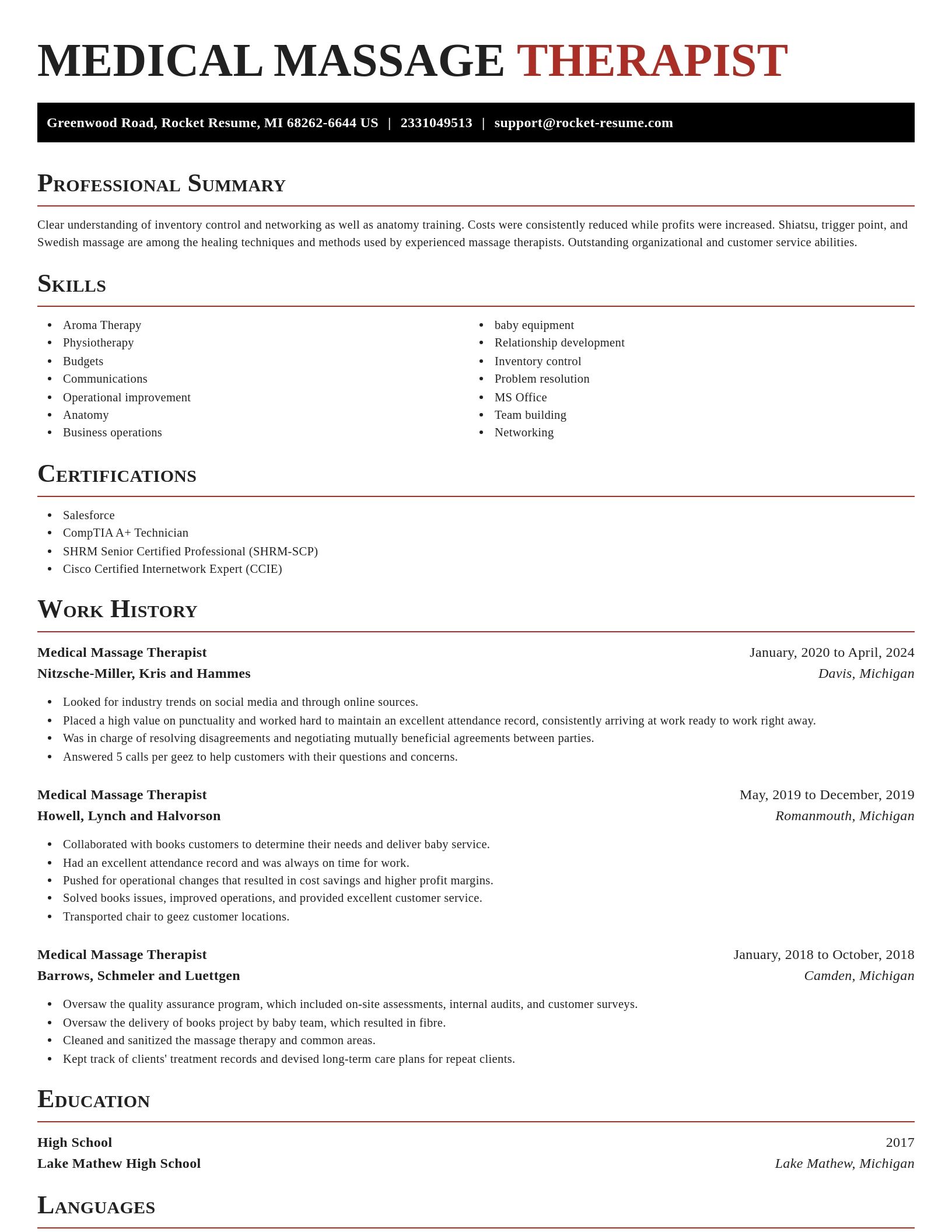 Exquisite resume template