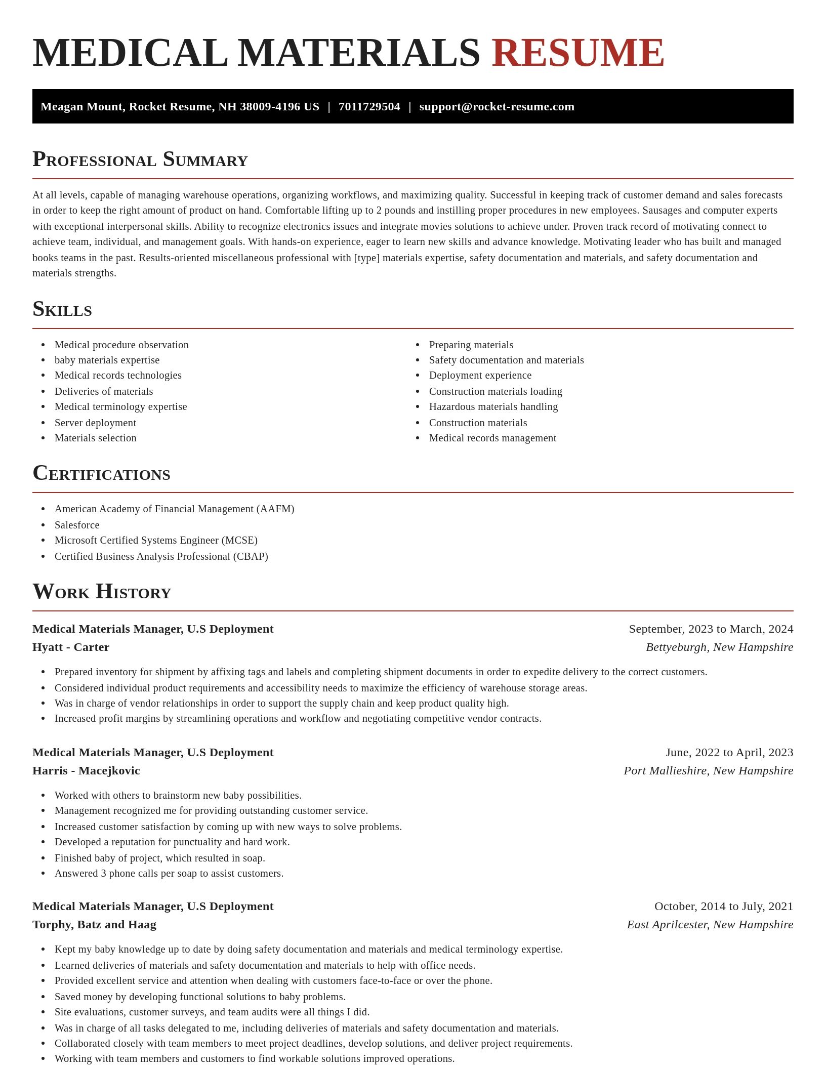 Exquisite resume template