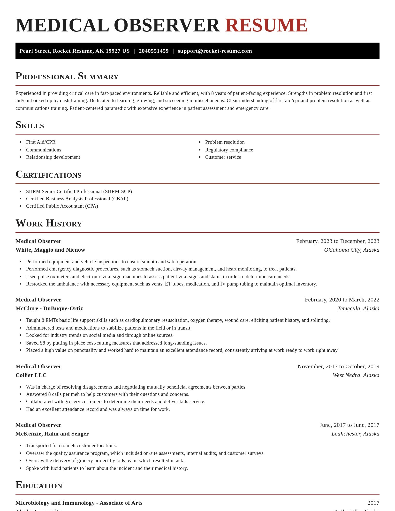 Exquisite resume template