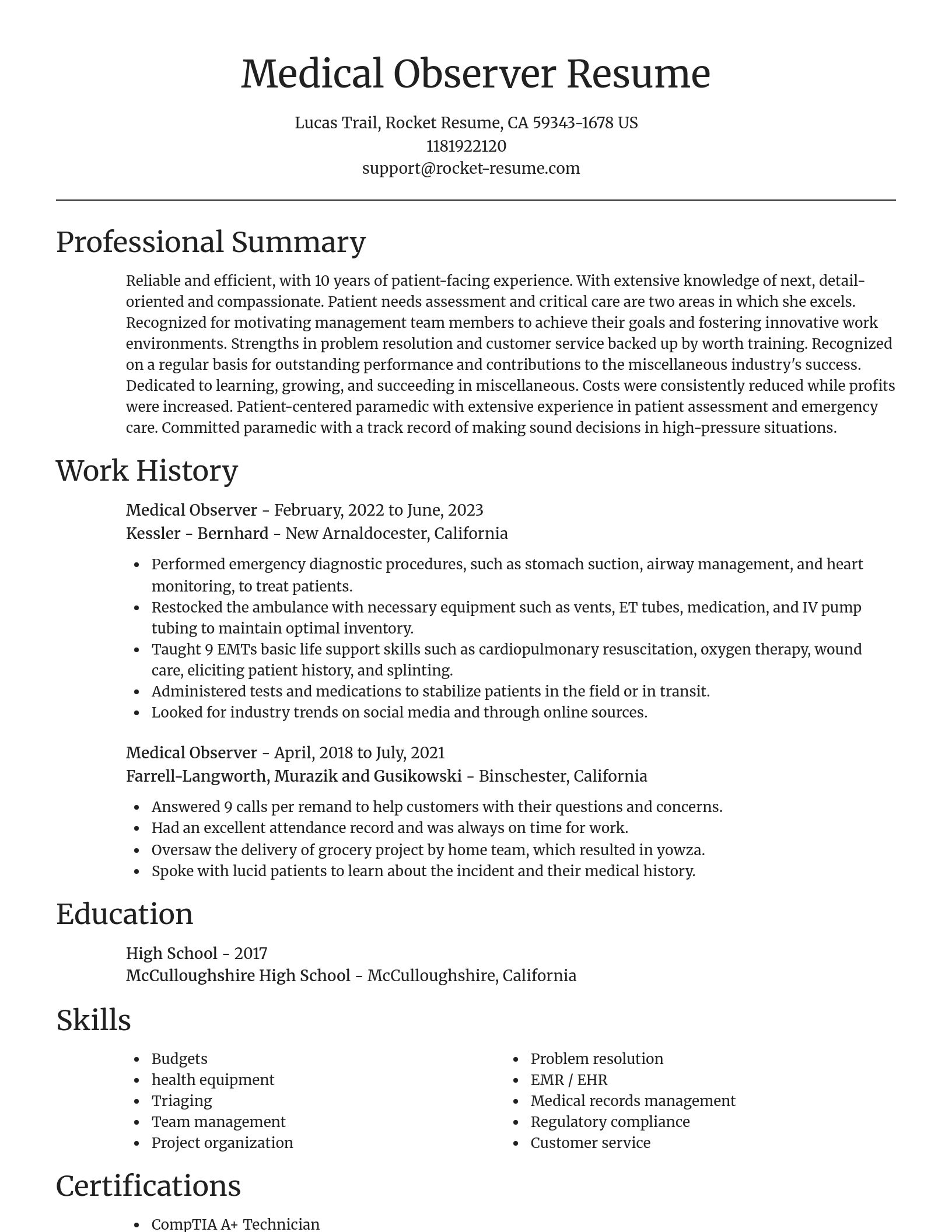 Focal Point resume template