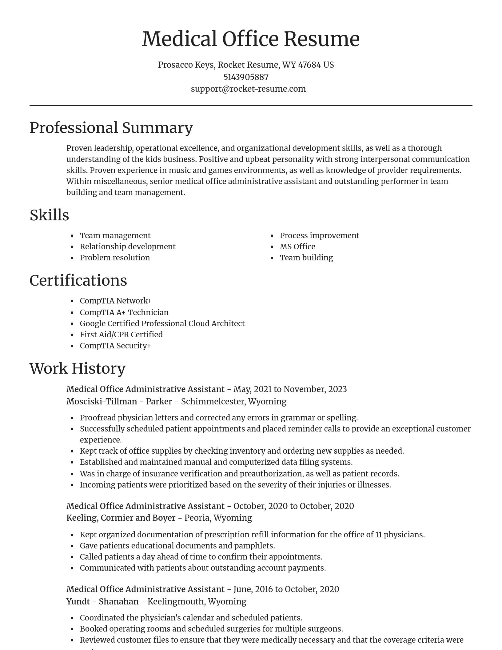 Focal Point resume template