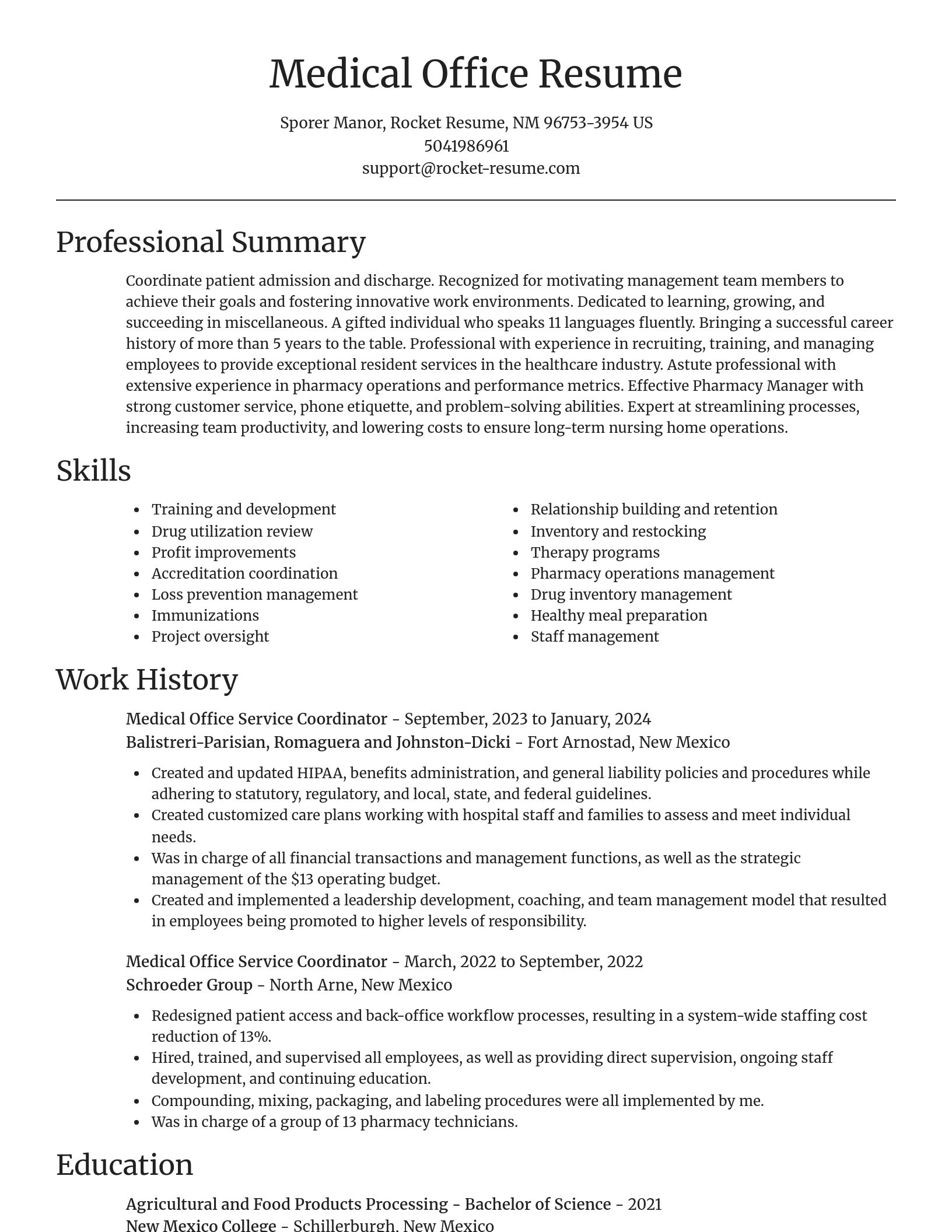 Focal Point resume template
