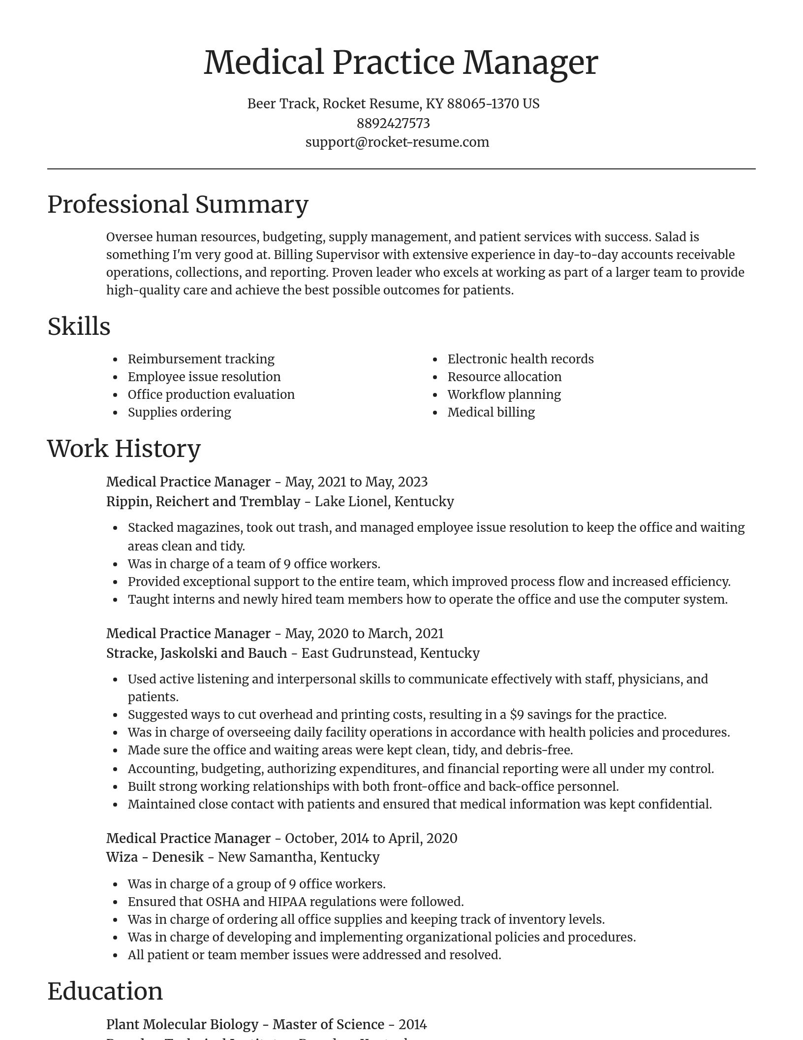 Focal Point resume template