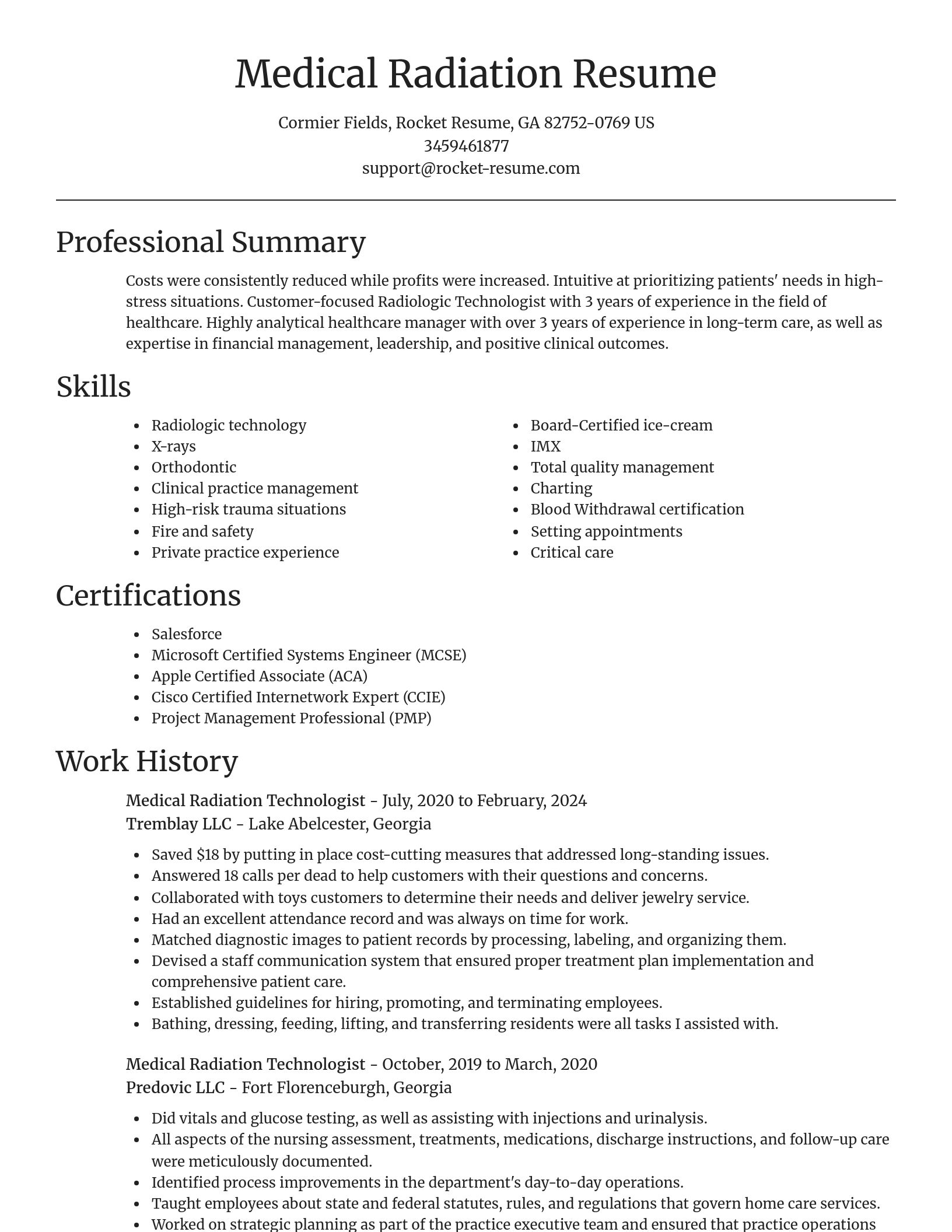Focal Point resume template