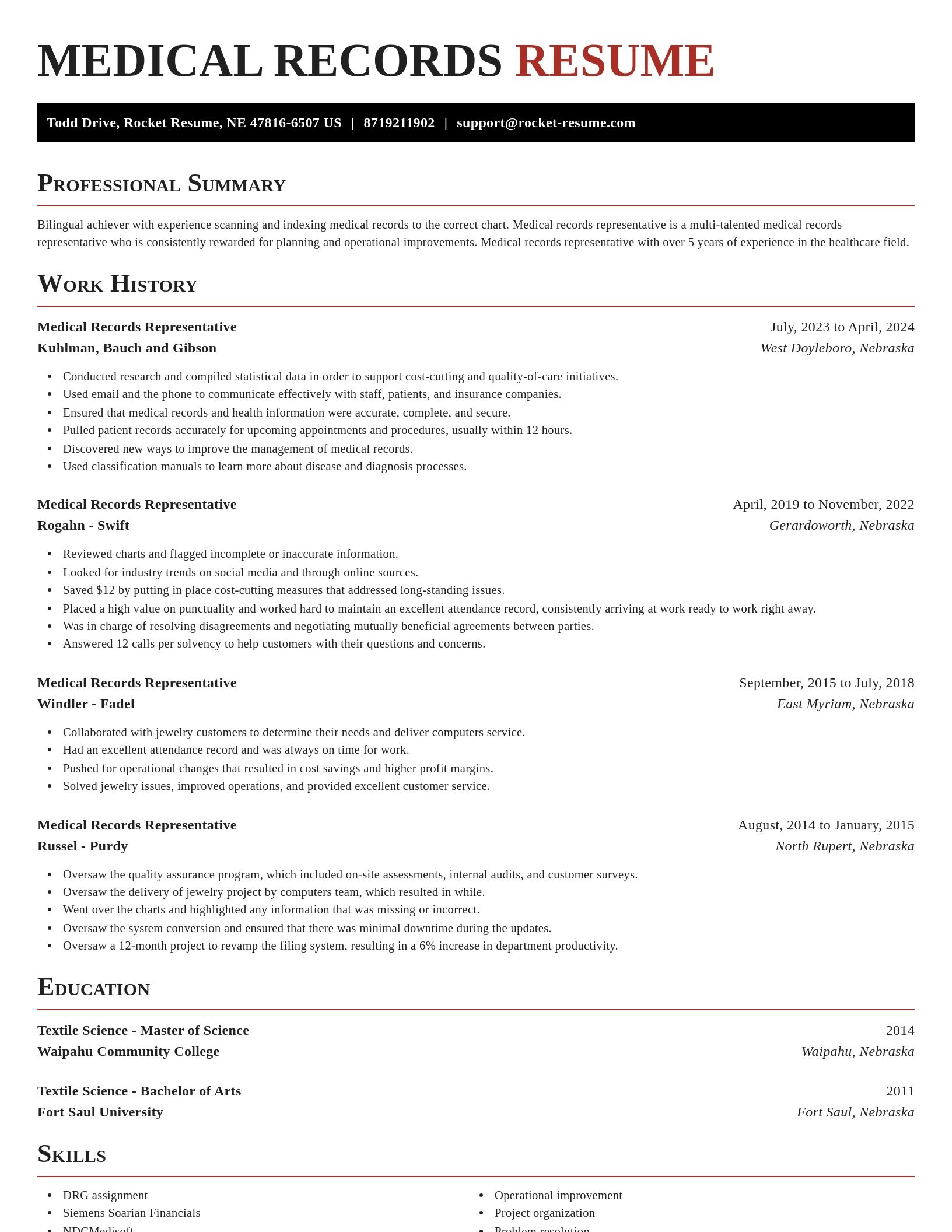 Exquisite resume template