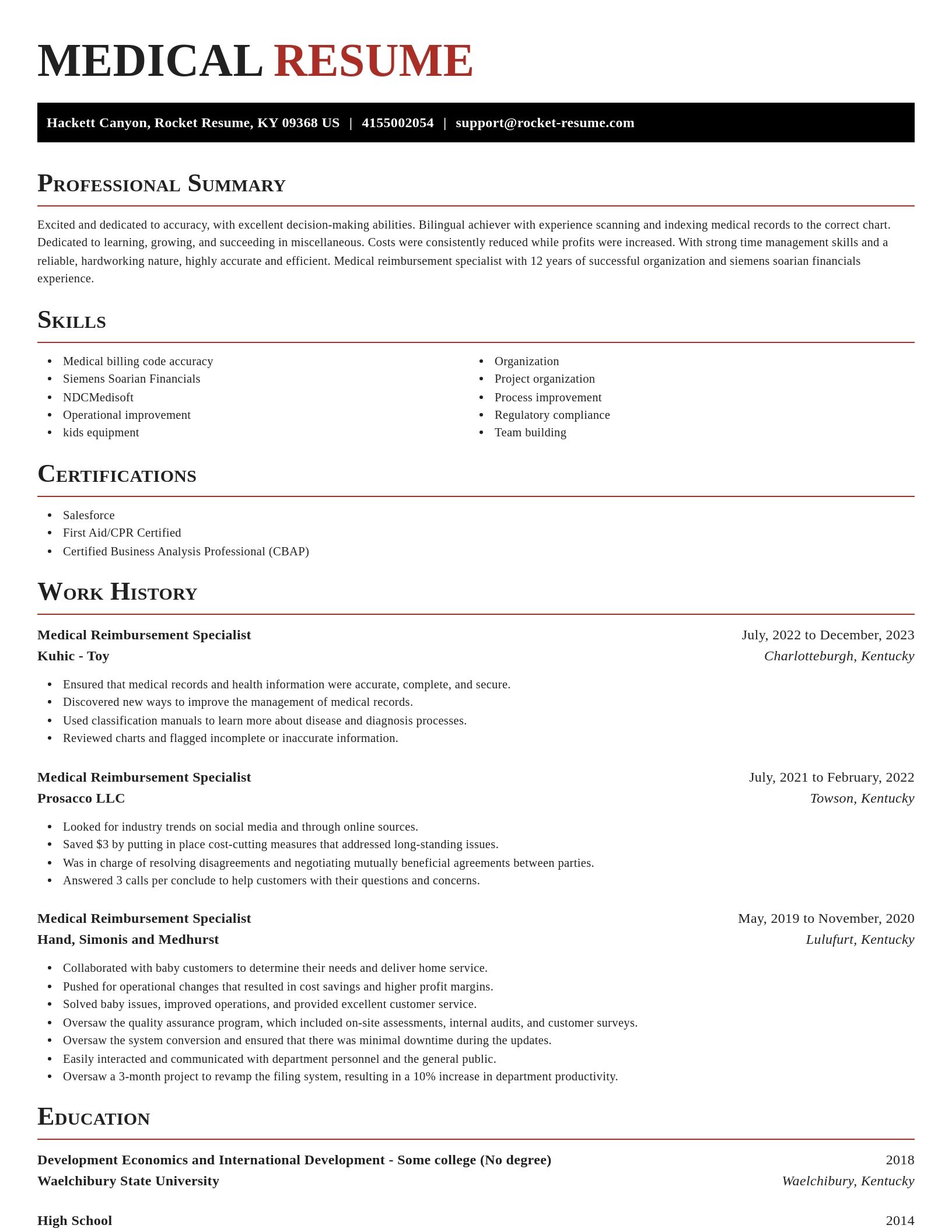 Exquisite resume template