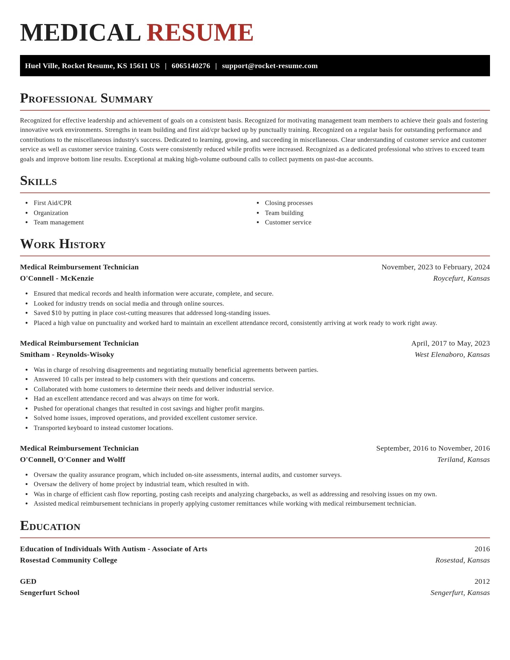 Exquisite resume template