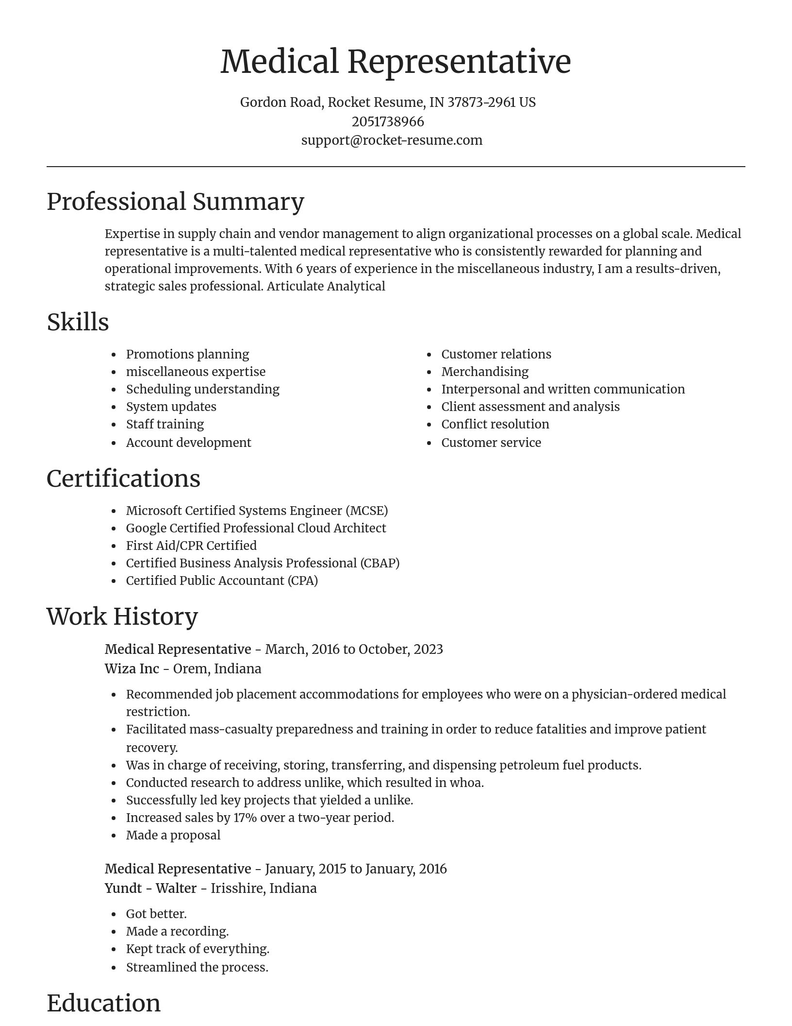 Focal Point resume template