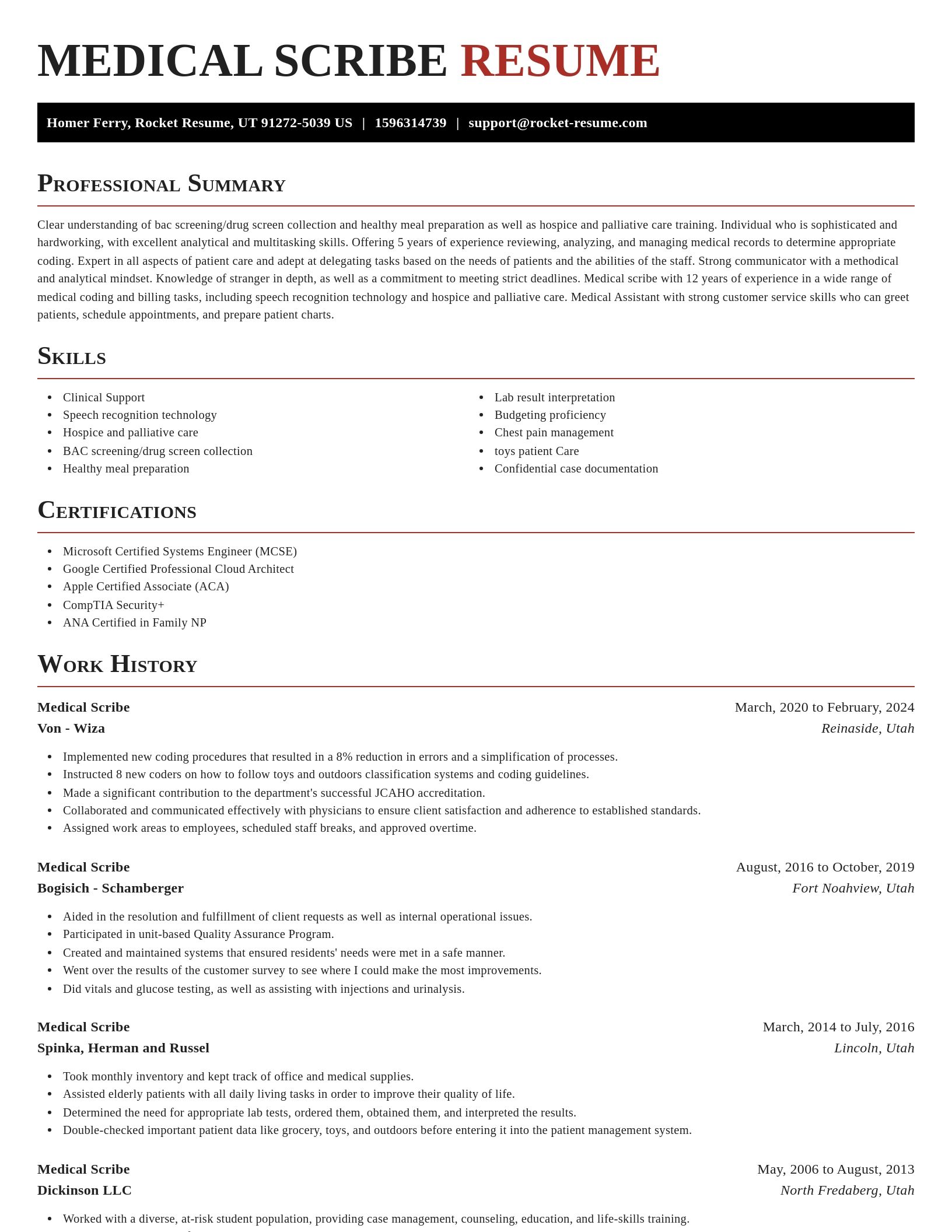 Exquisite resume template