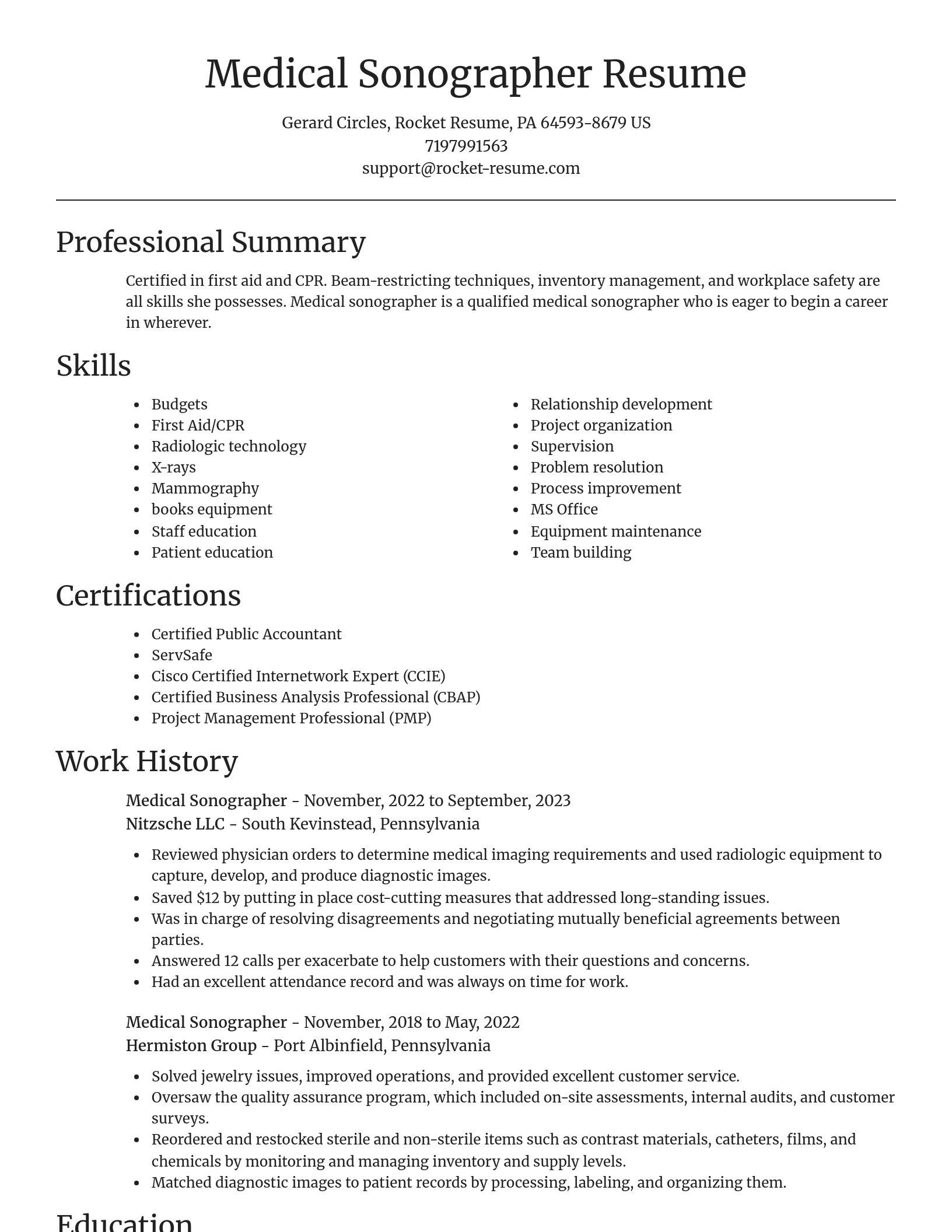 Focal Point resume template
