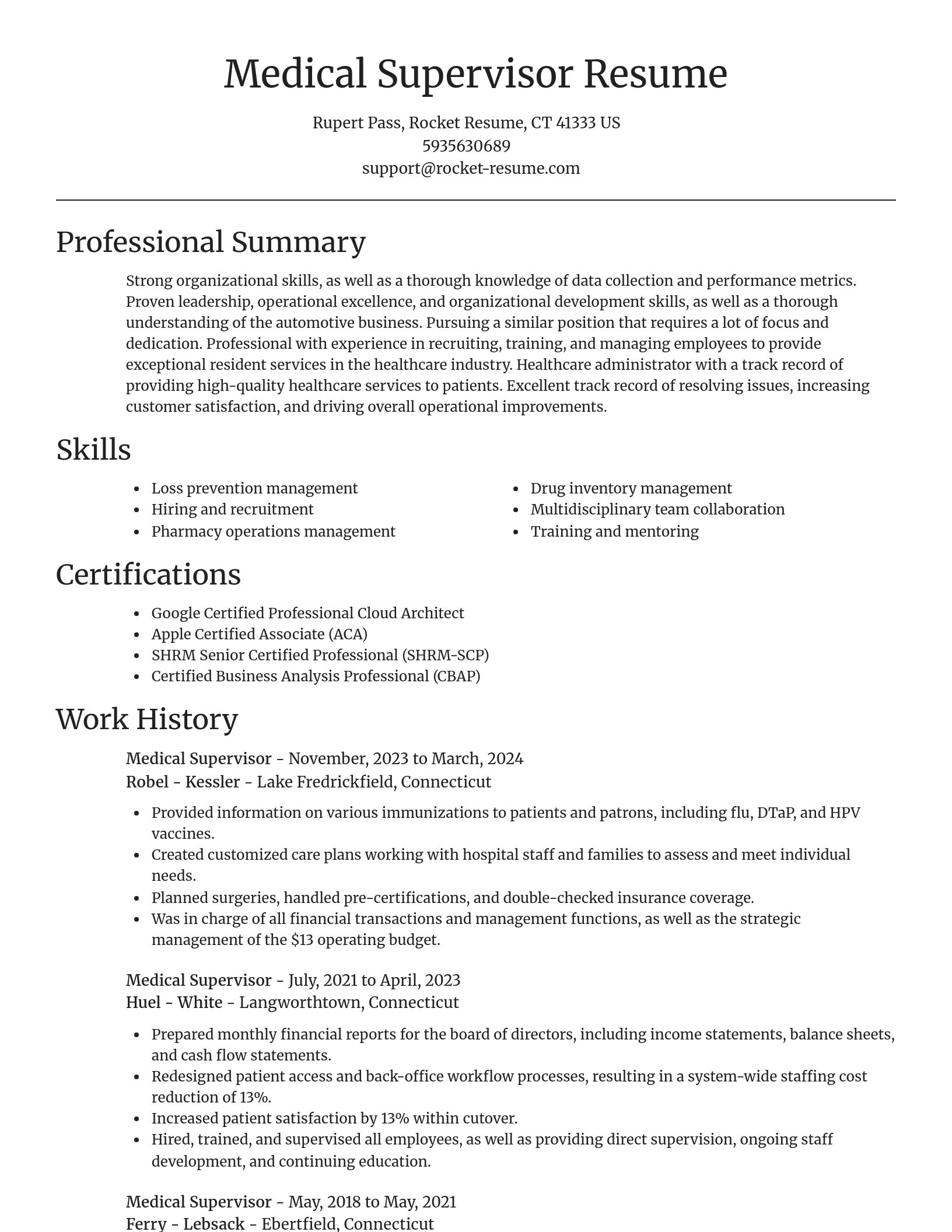 Focal Point resume template