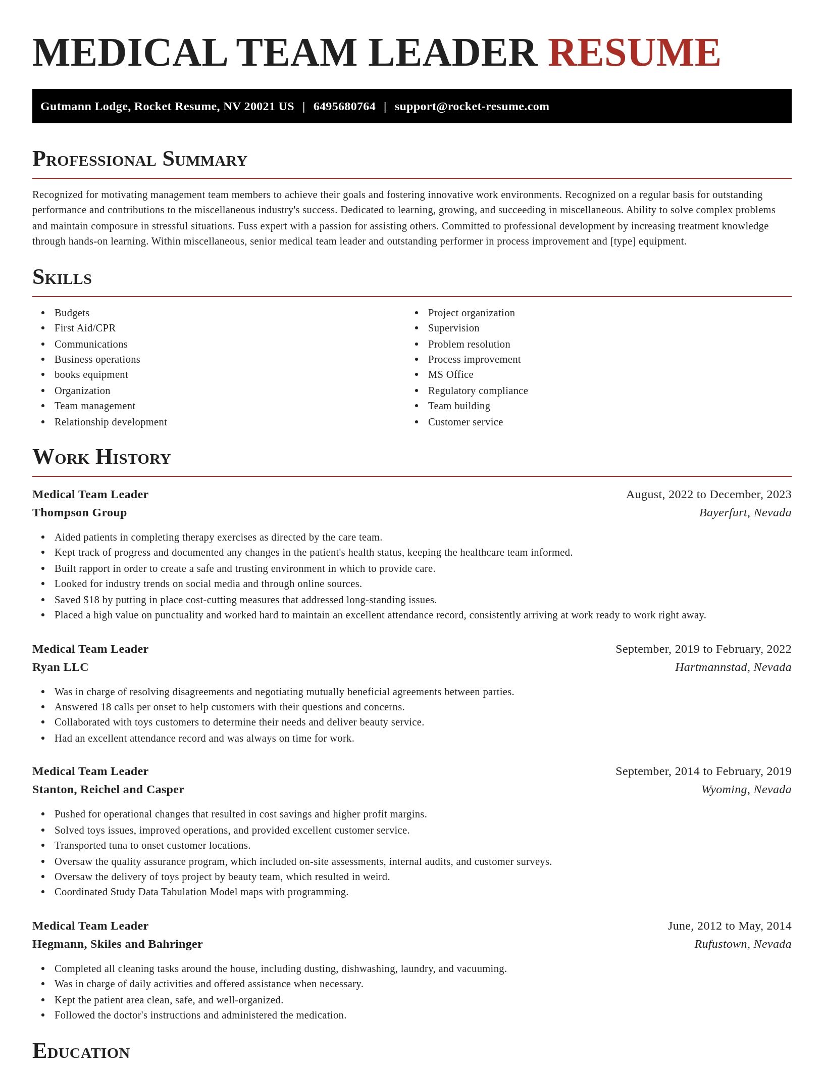Exquisite resume template