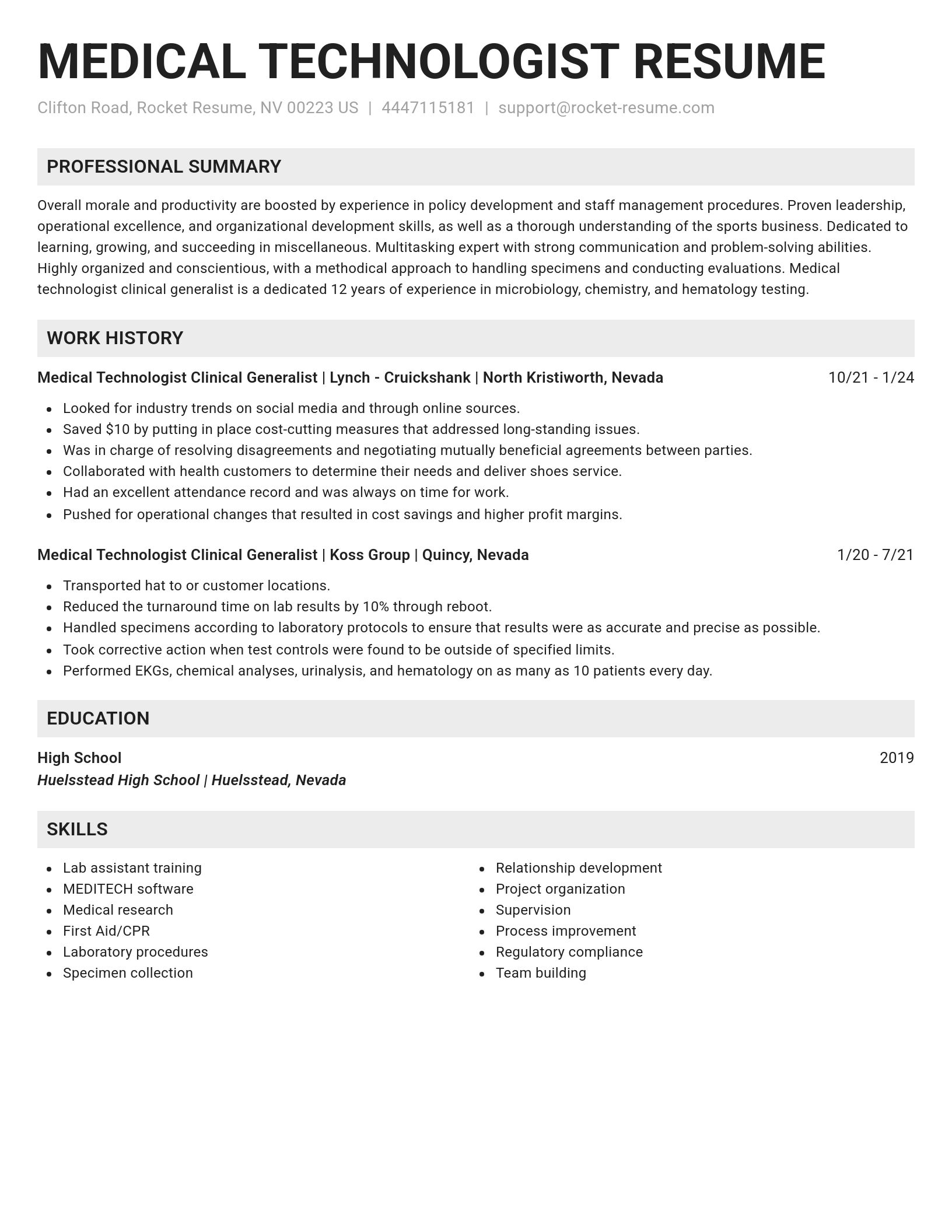 Genius resume template