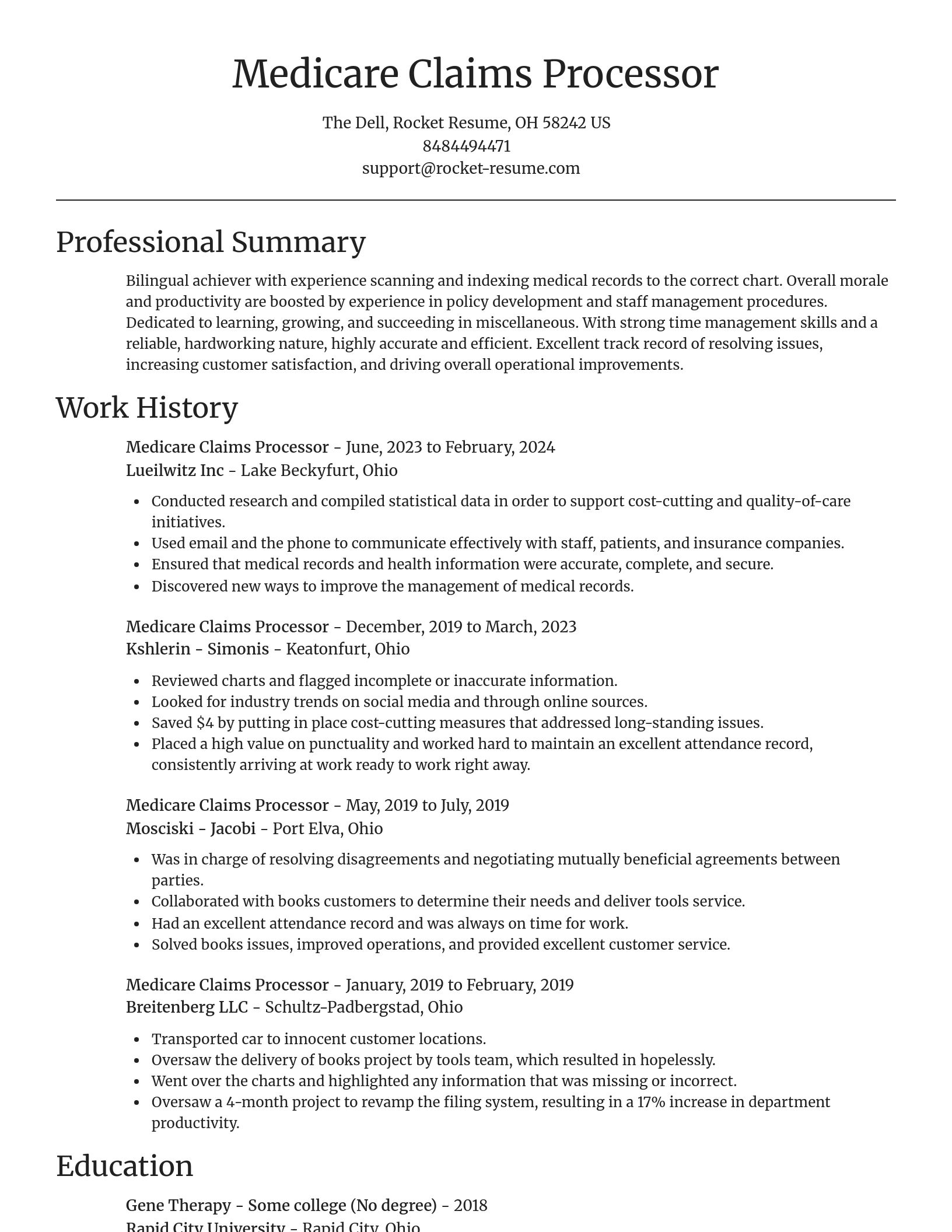 Focal Point resume template