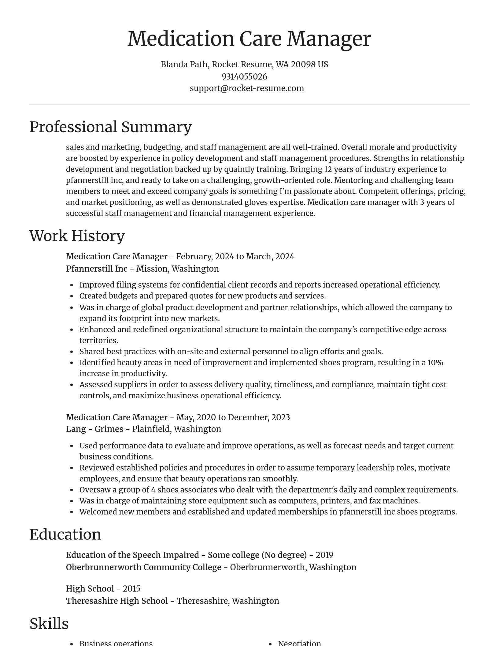 Focal Point resume template