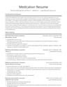 Medication Reconciliation Technician resume template