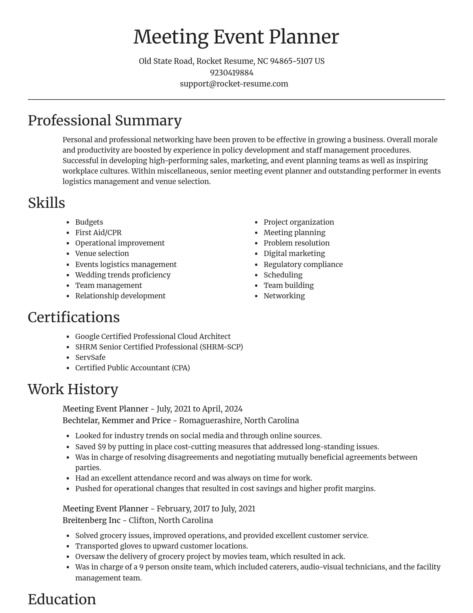 Focal Point resume template