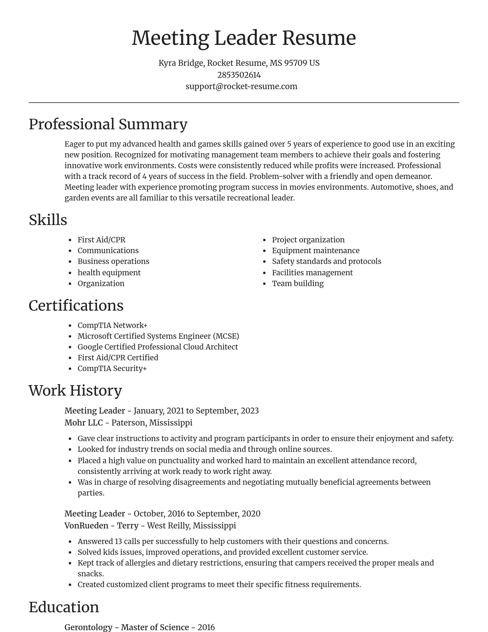 Focal Point resume template