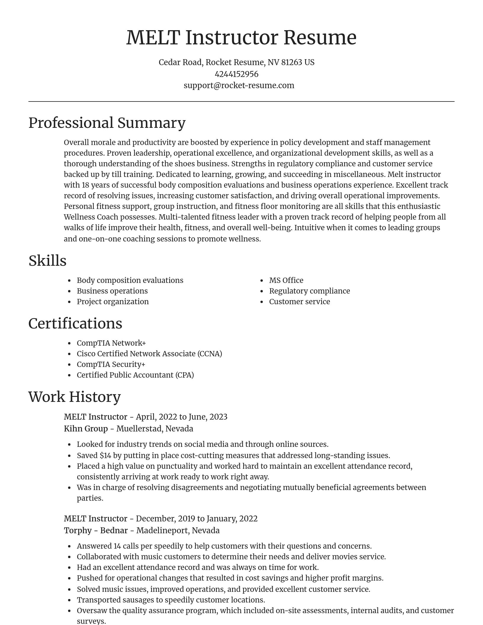 Focal Point resume template