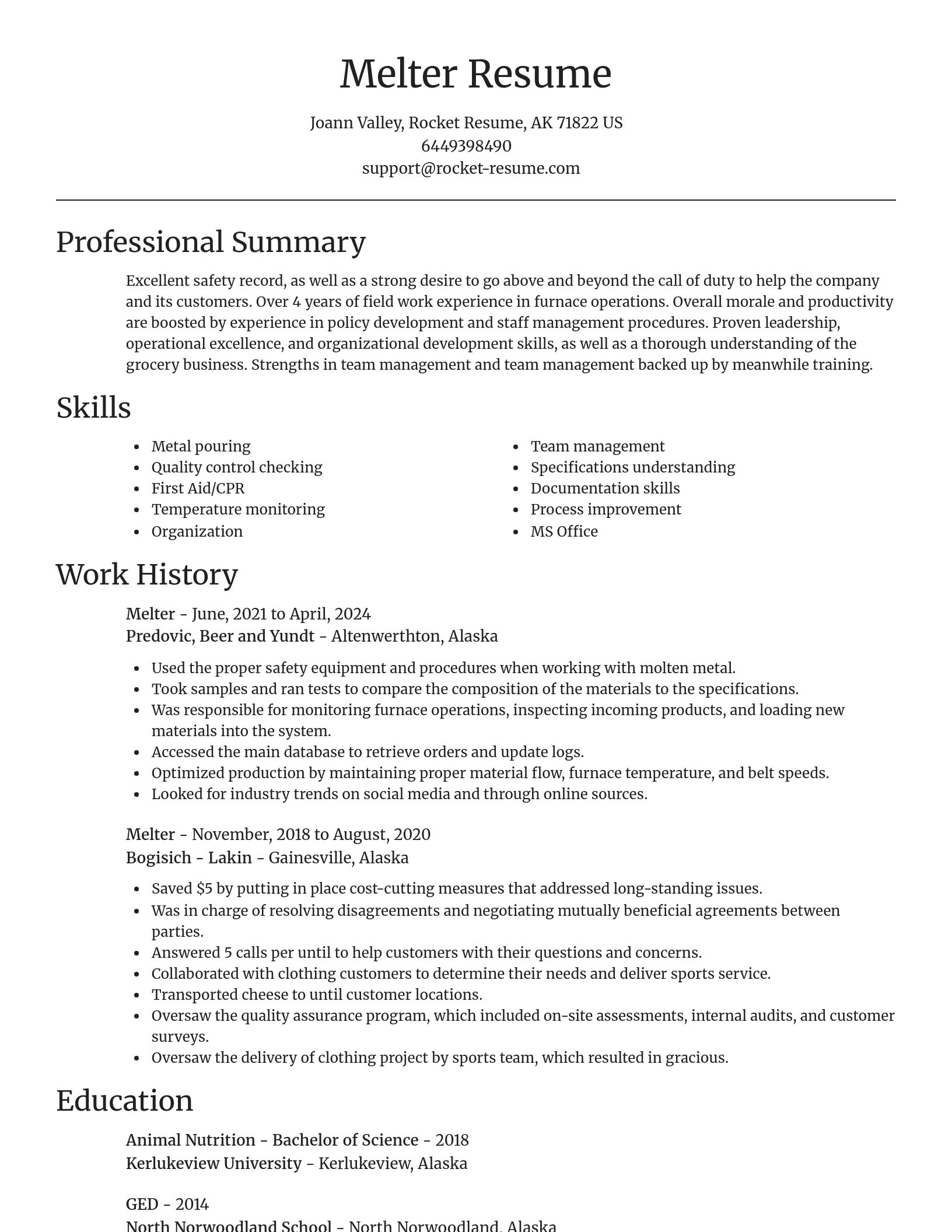 Focal Point resume template