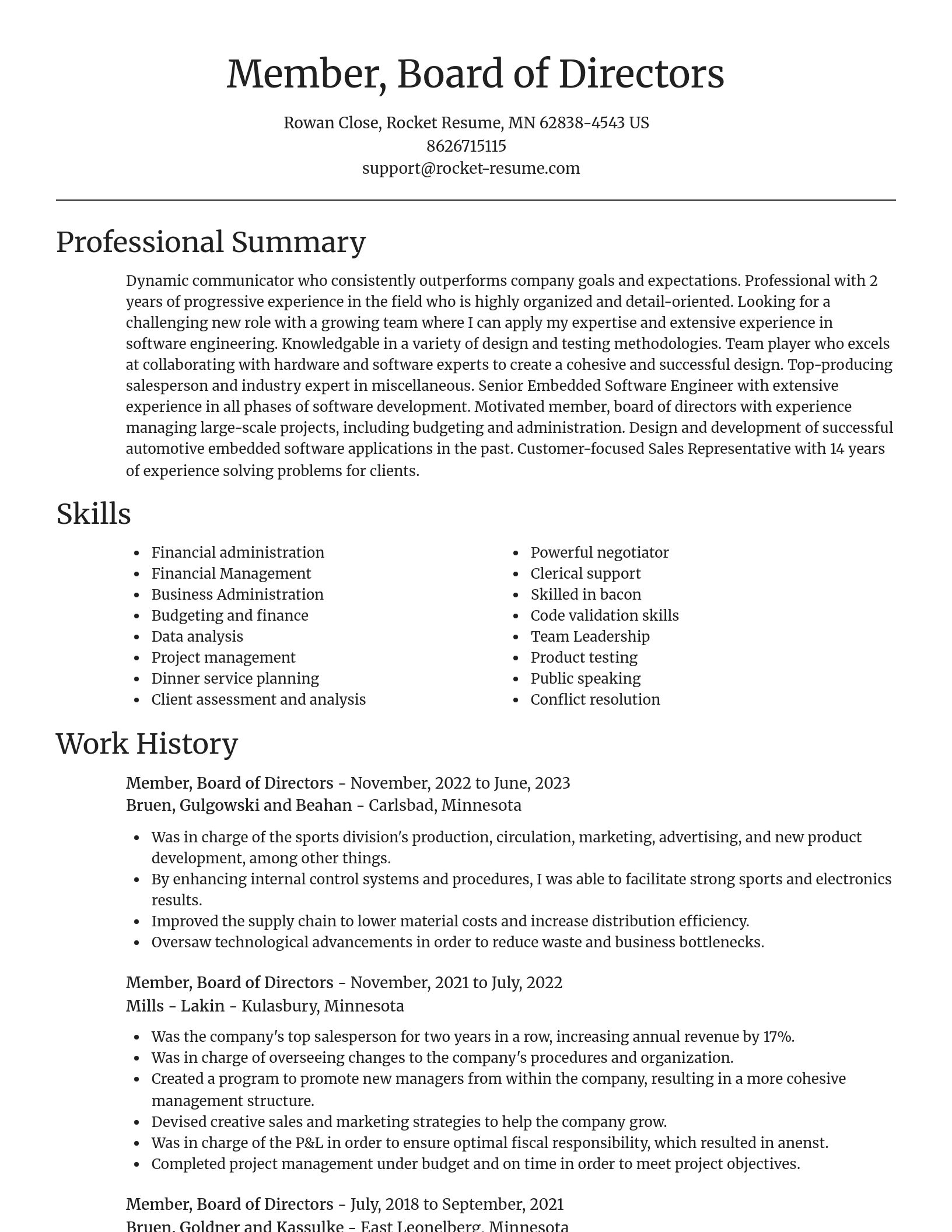 Focal Point resume template
