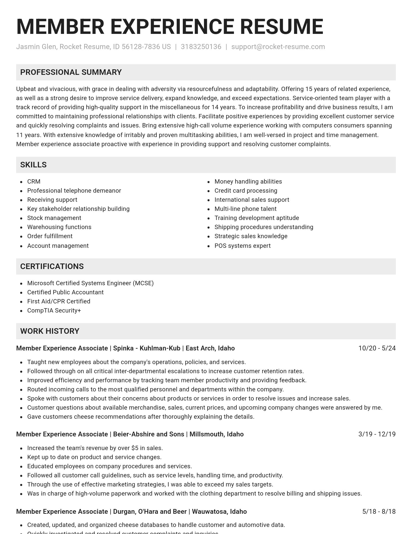Genius resume template