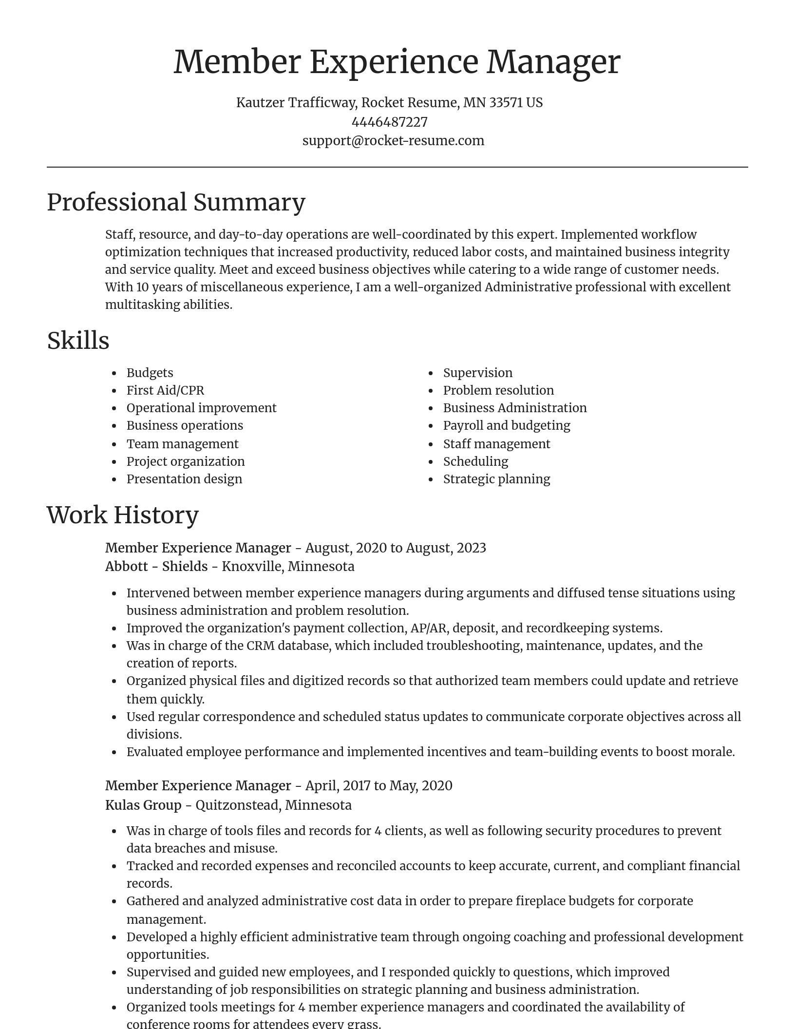 Focal Point resume template